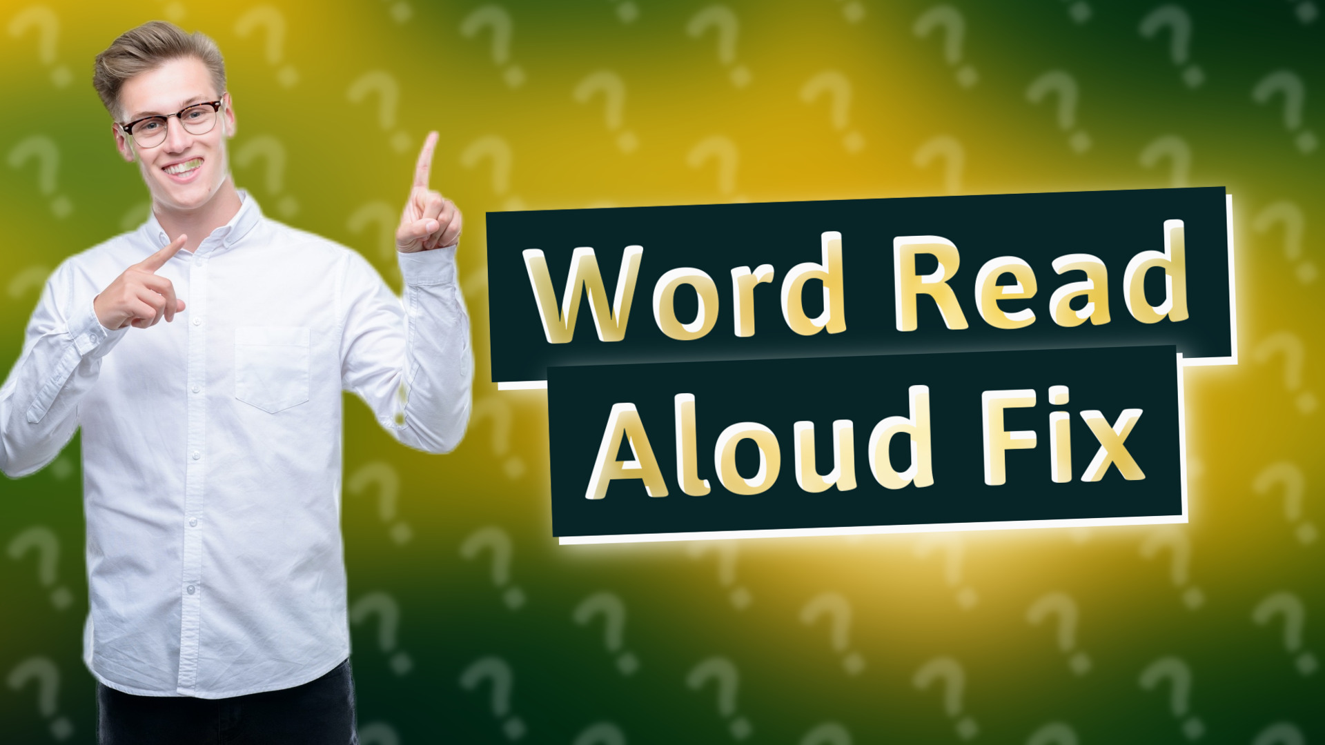 Word Read Aloud Fix