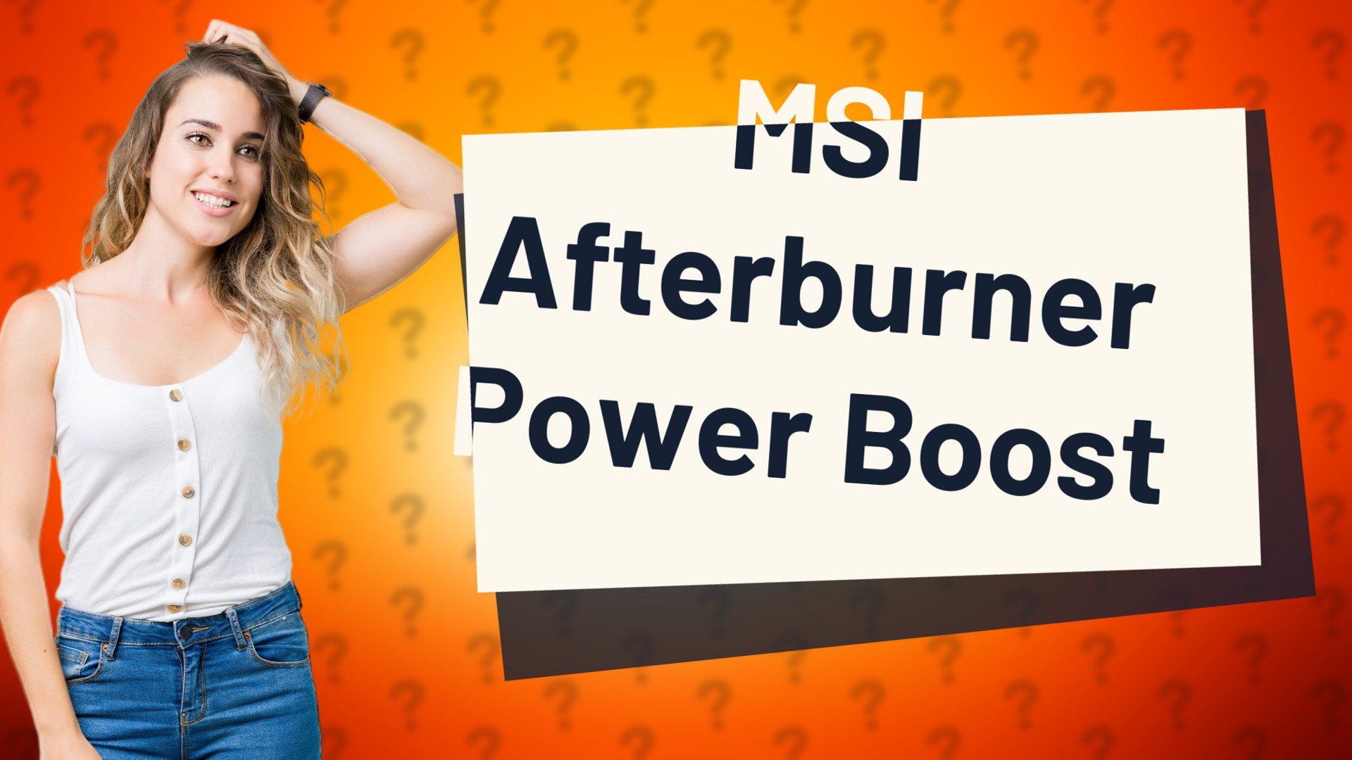 MSI Afterburner Power Boost