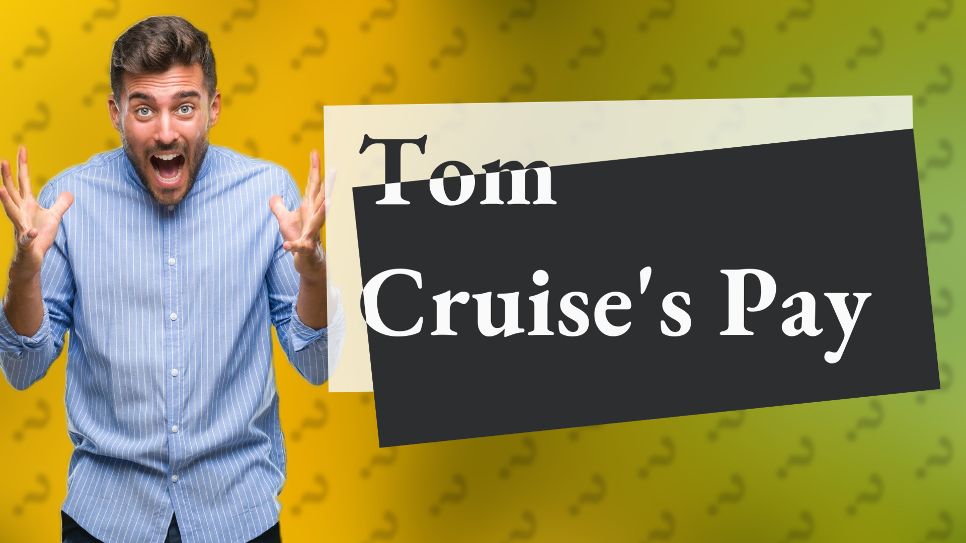 Tom Cruise's Pay