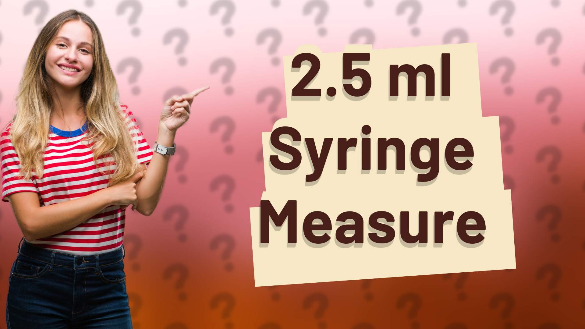 2.5 ml Syringe Measure