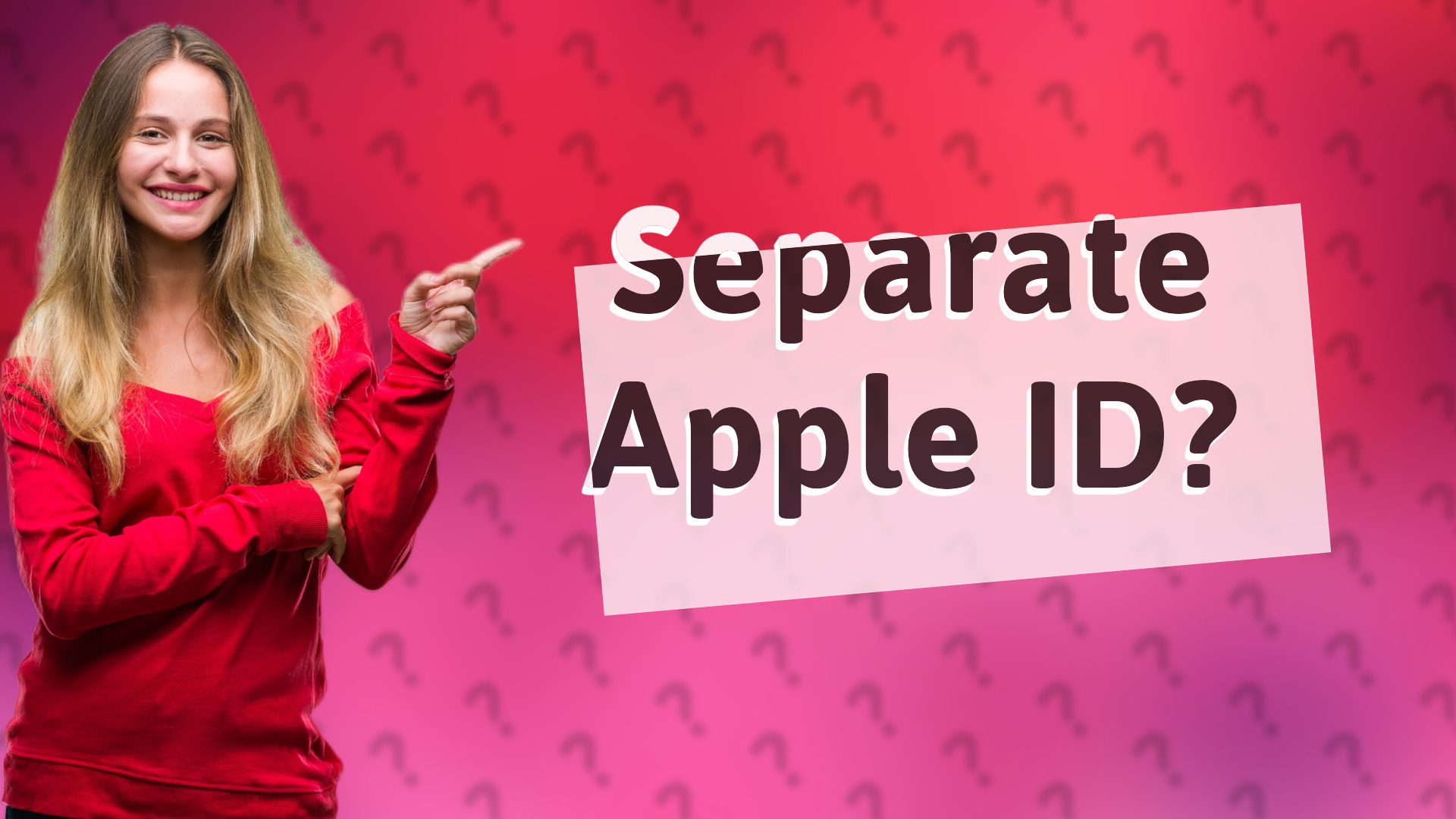 Separate Apple ID?