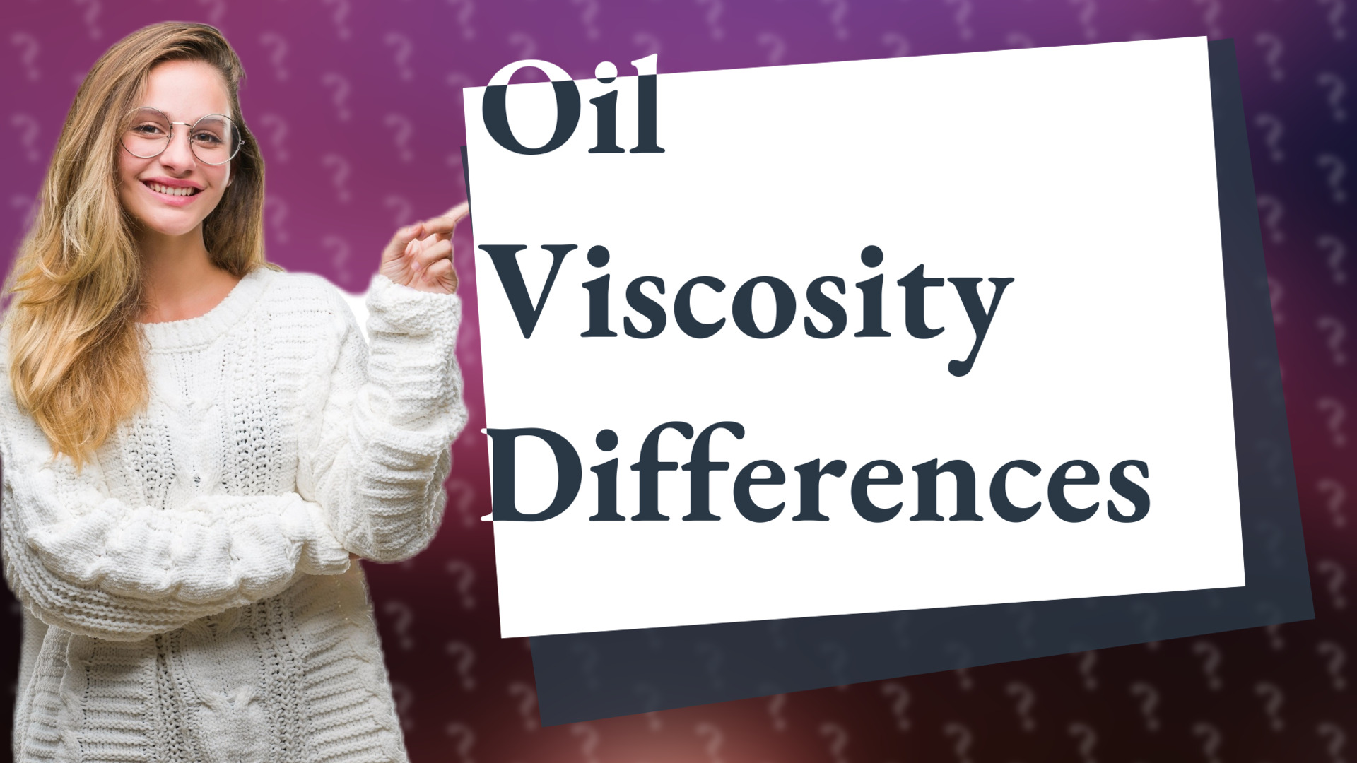 Oil Viscosity Differences