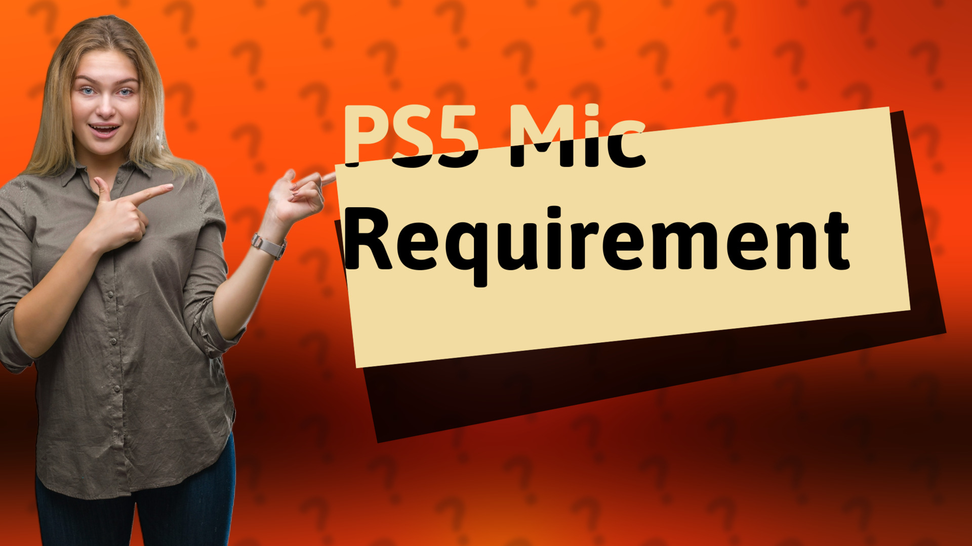 PS5 Mic Requirement