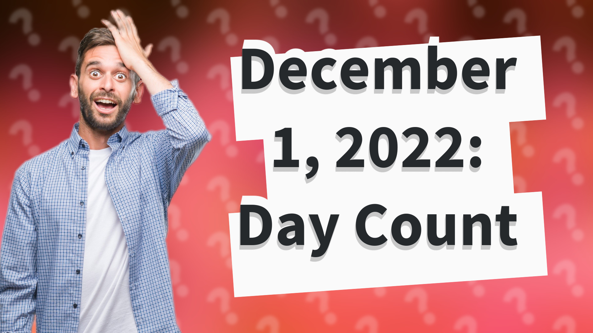 December 1, 2022: Day Count