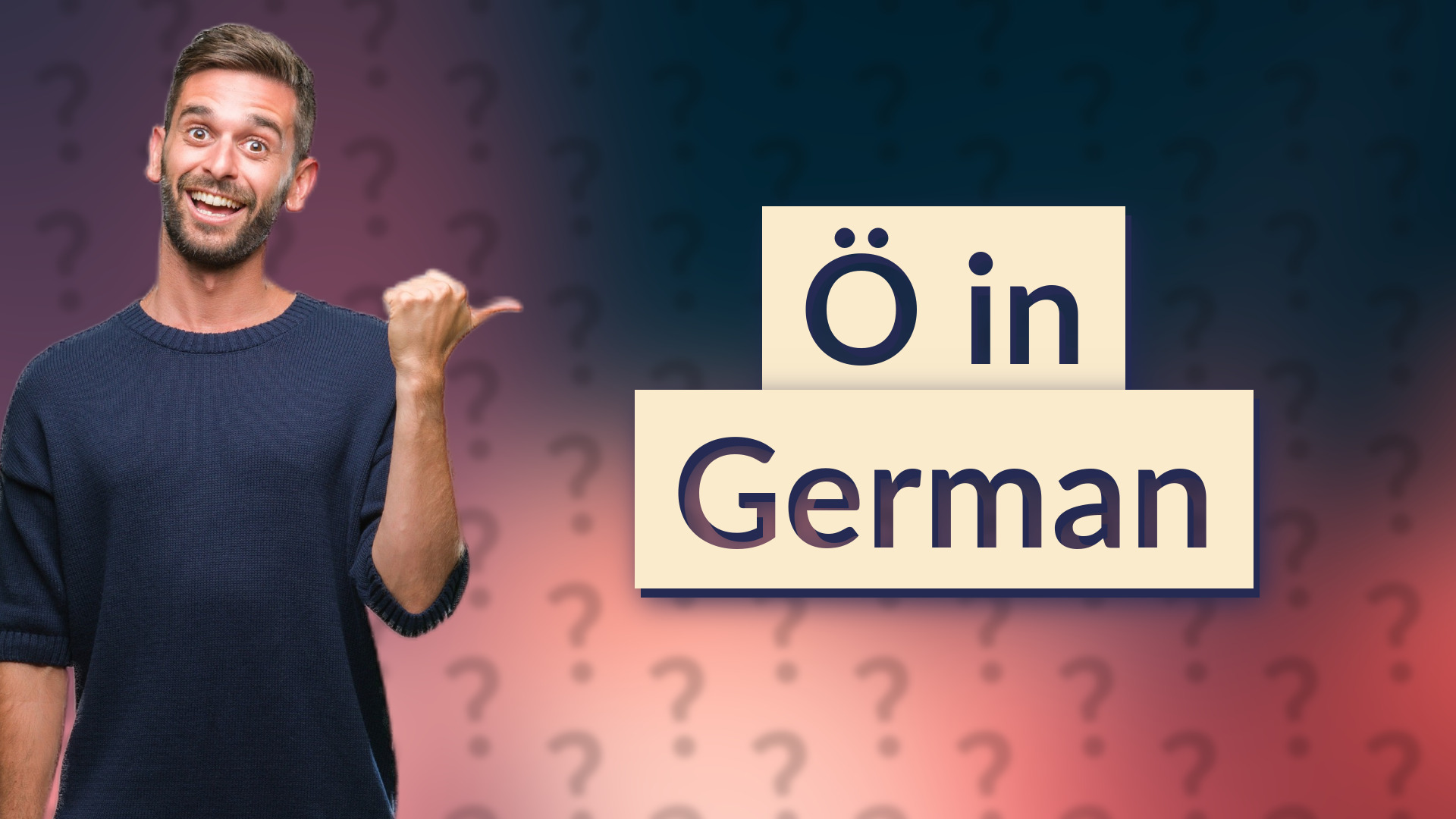 Ö in German