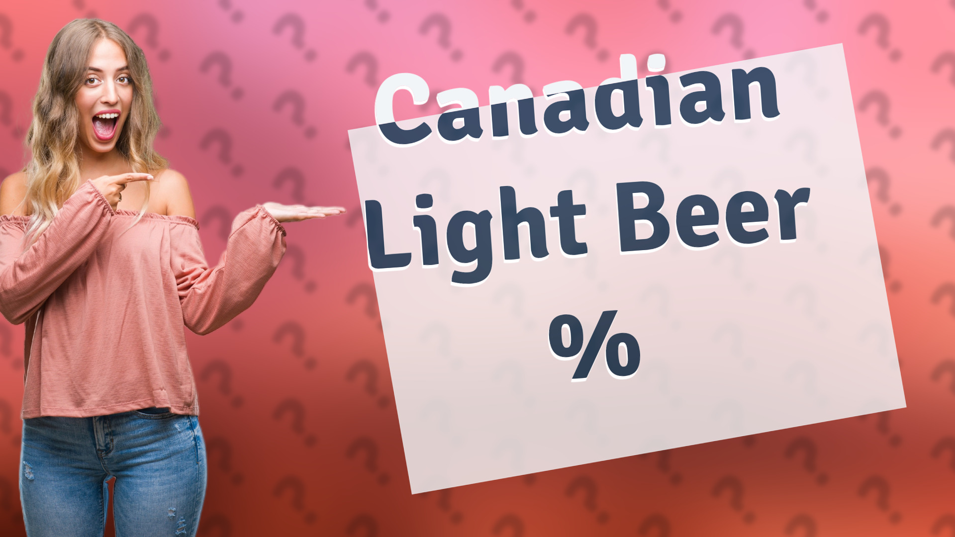 Canadian Light Beer %