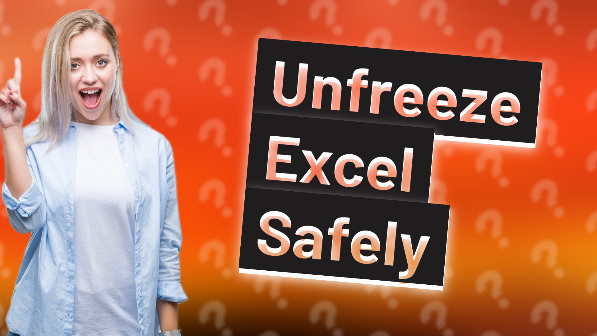 Unfreeze Excel Safely