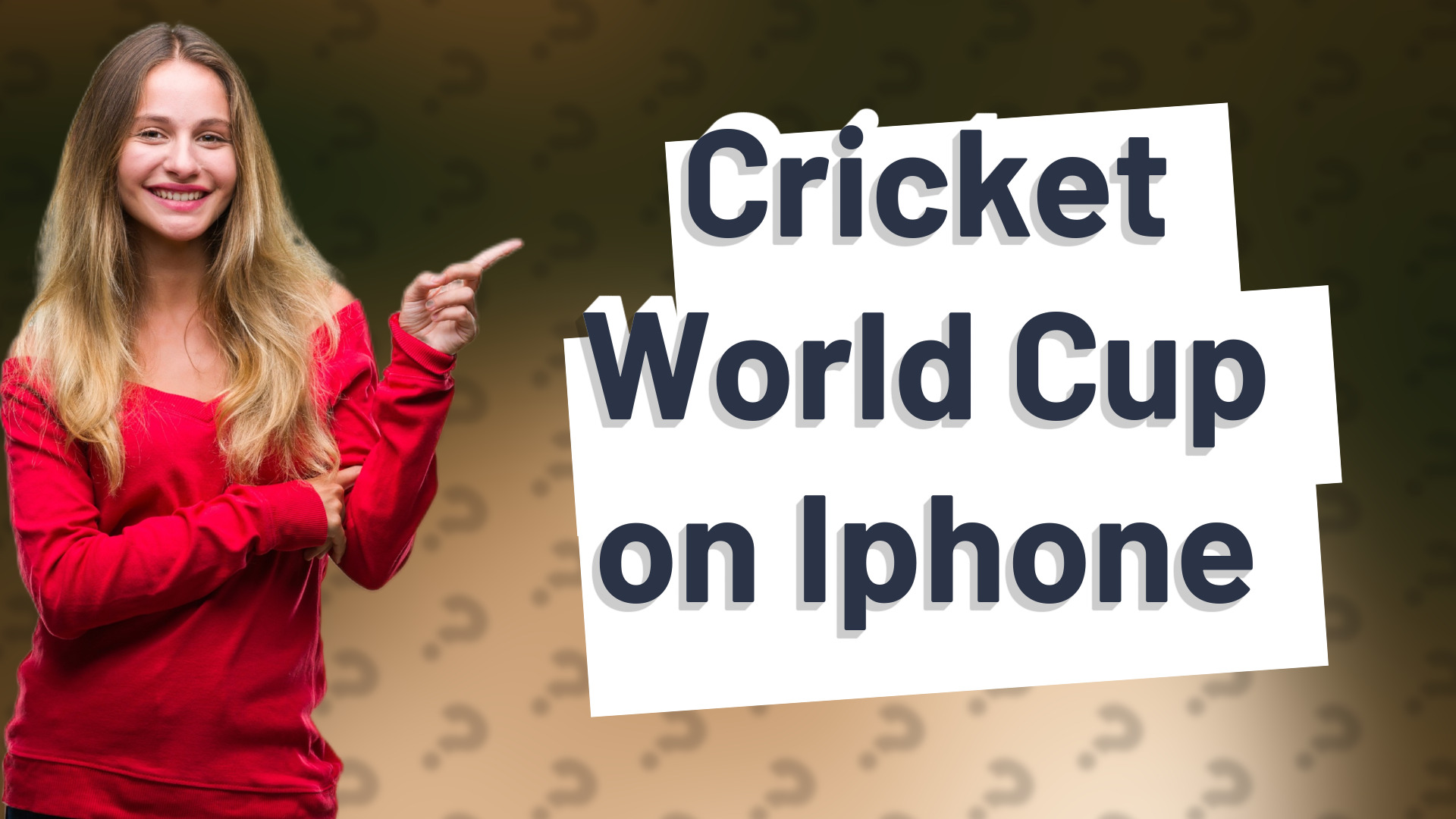 Cricket World Cup on Iphone