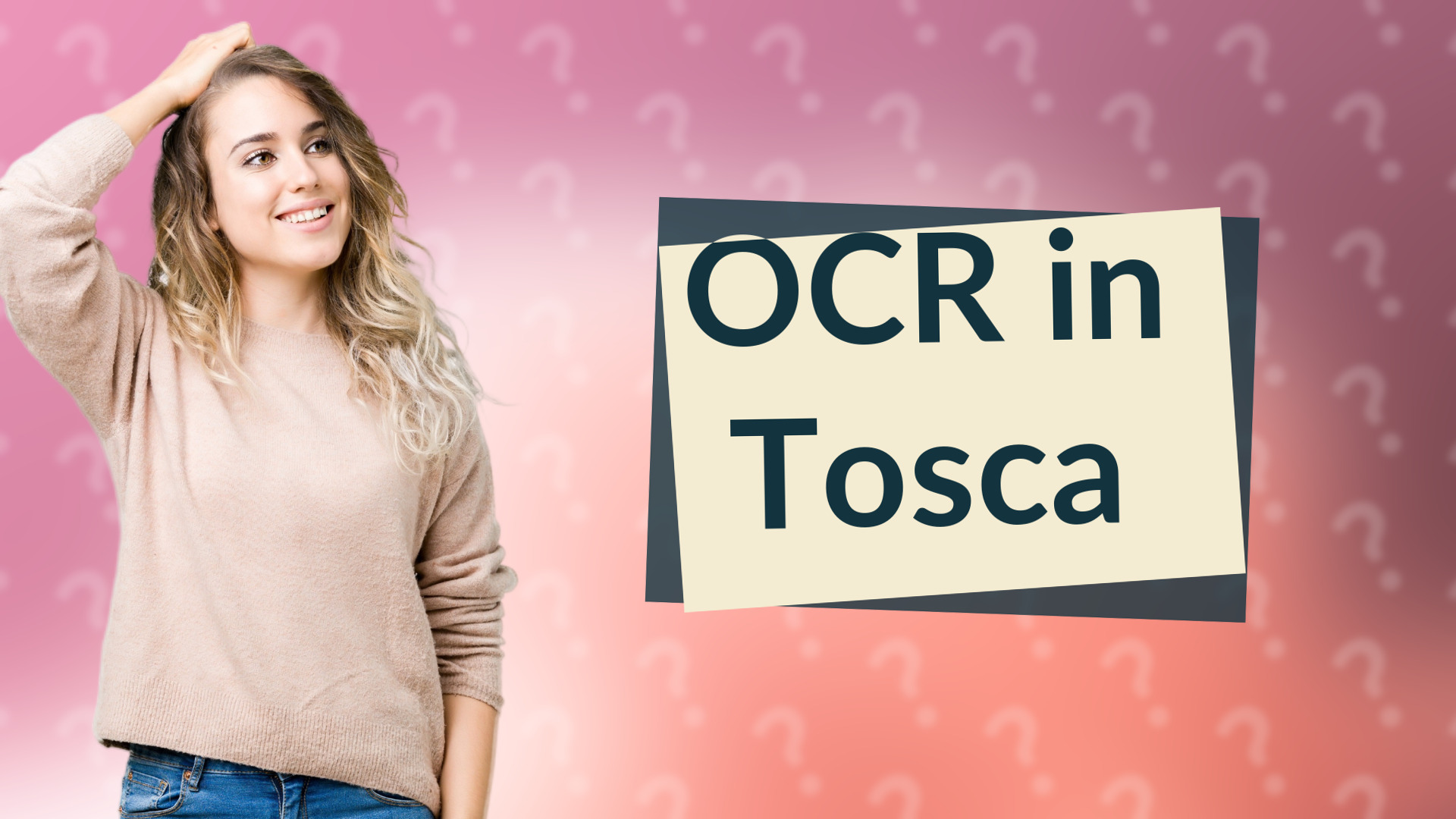 OCR in Tosca