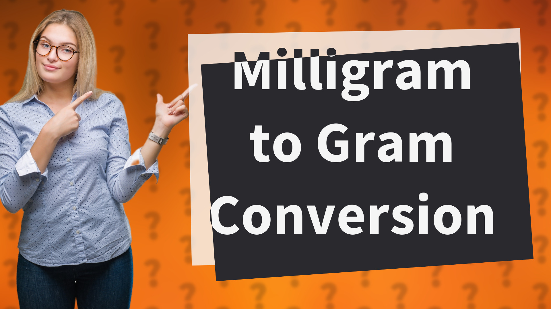 Milligram to Gram Conversion
