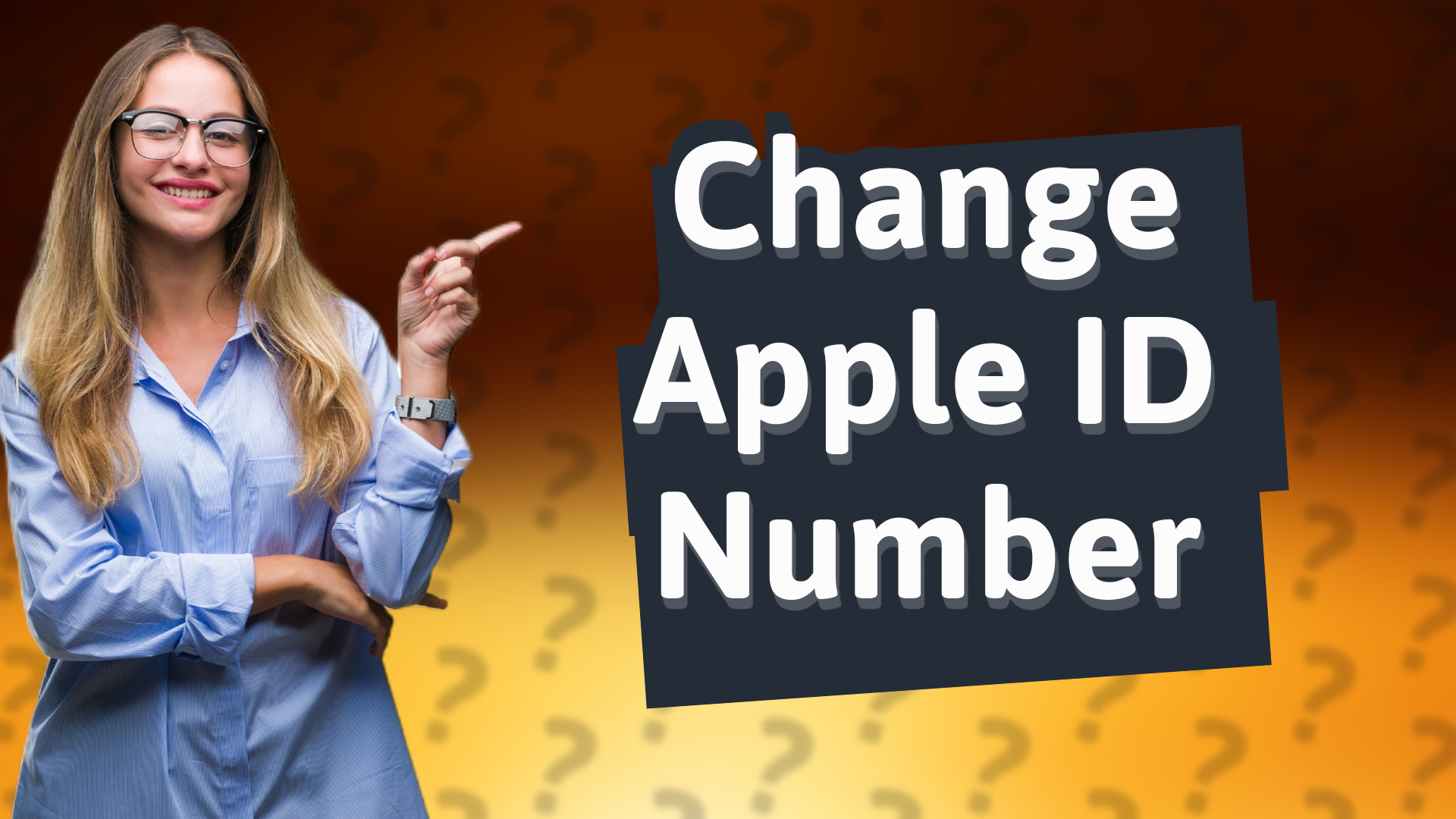 Change Apple ID Number