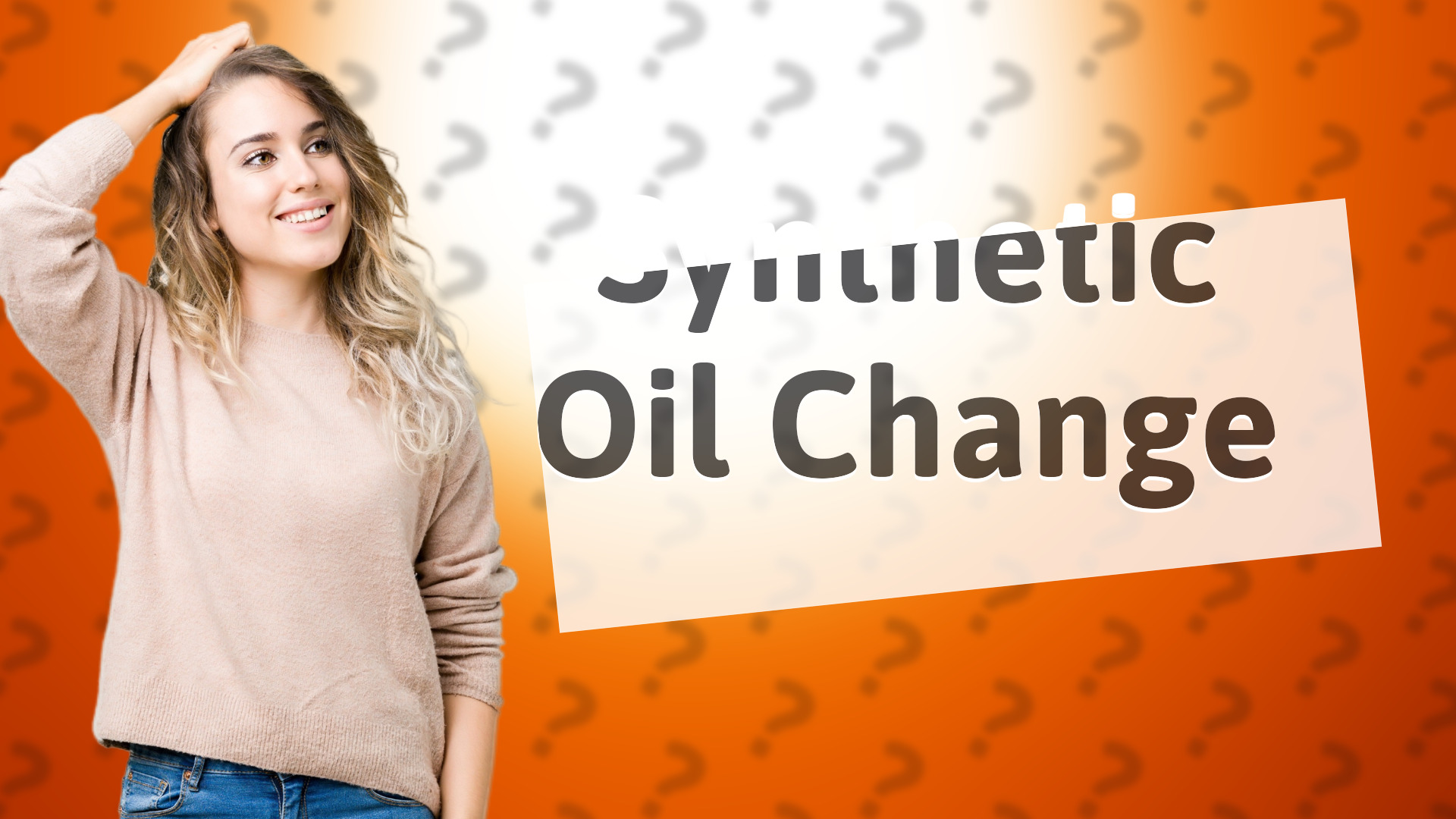 Synthetic Oil Change