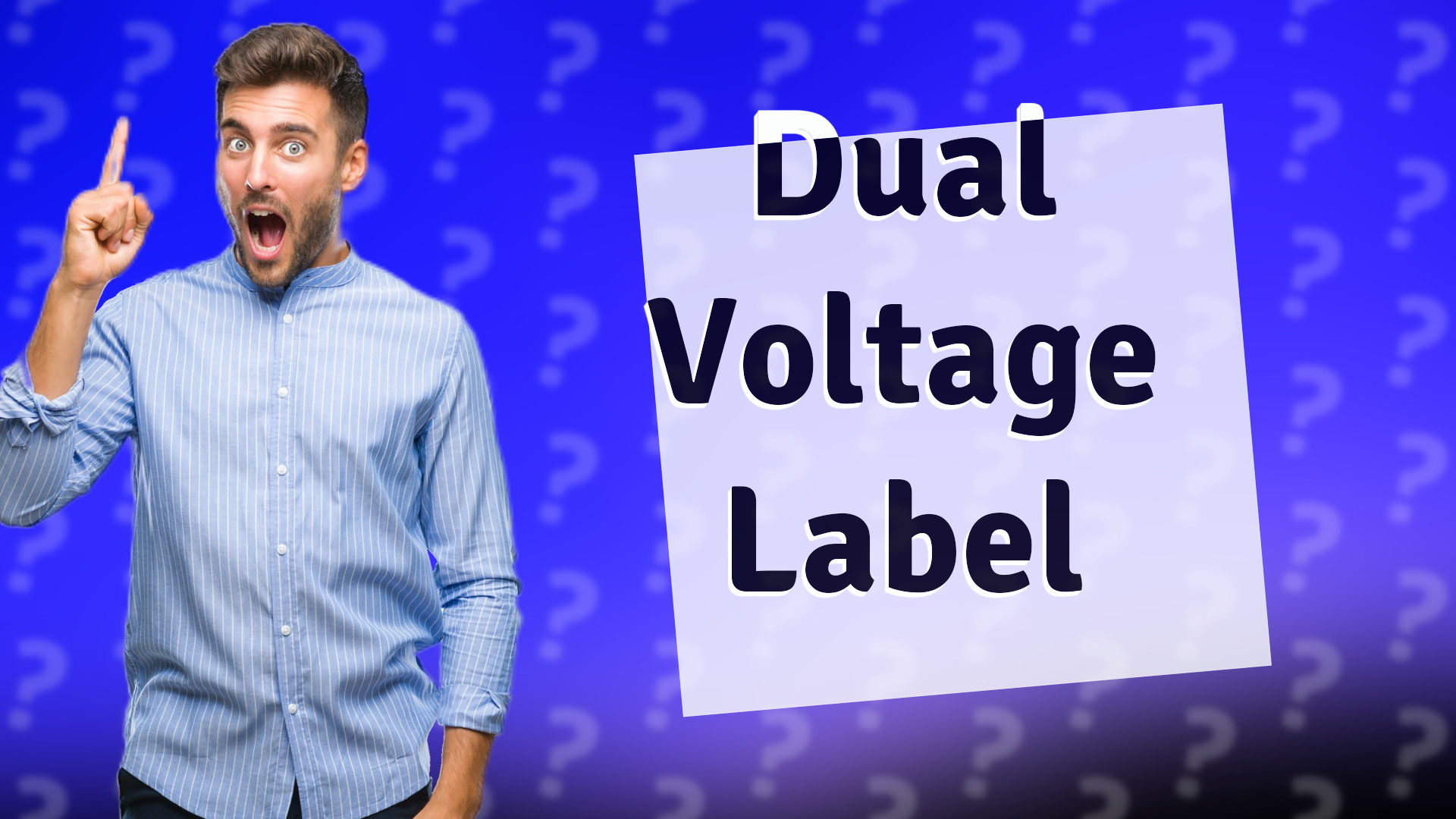 Dual Voltage Label