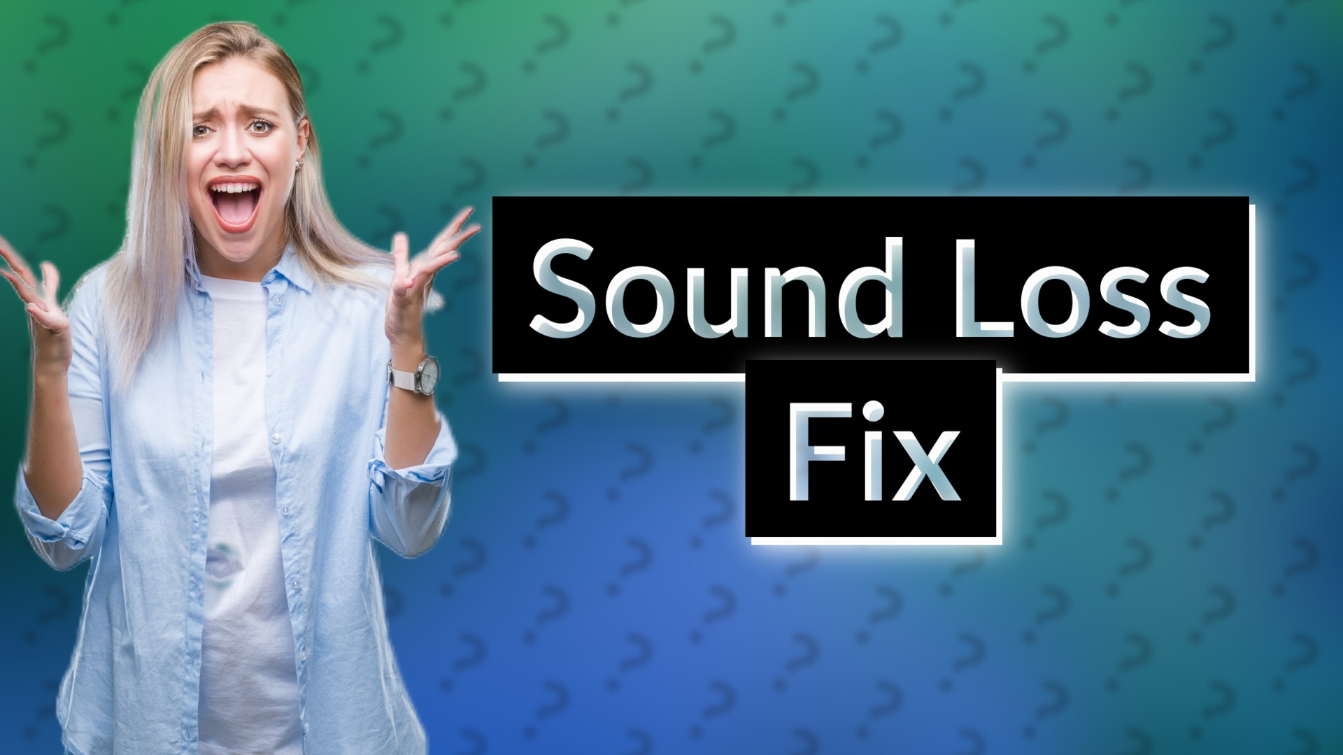 Sound Loss Fix