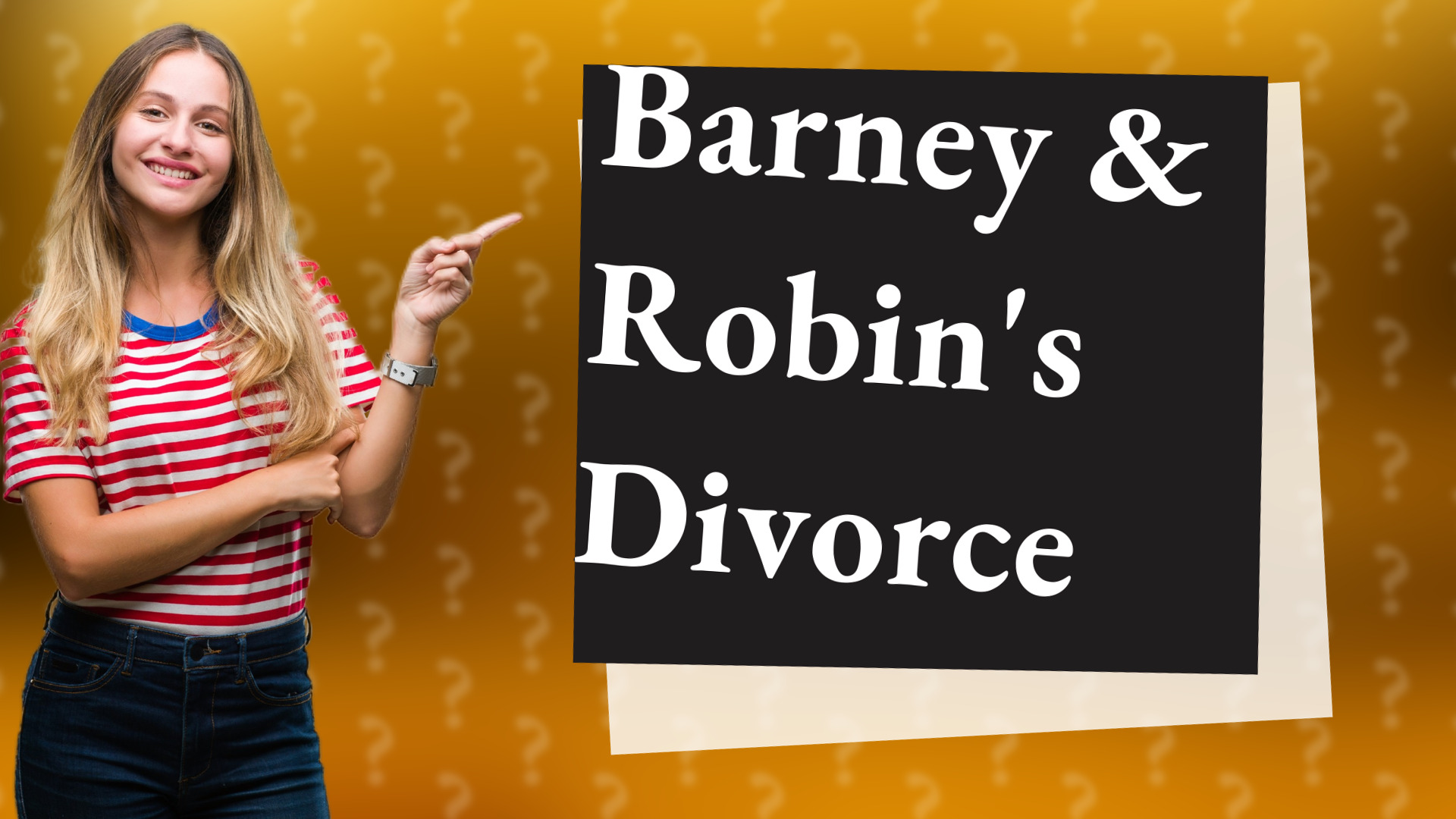 Barney & Robin's Divorce