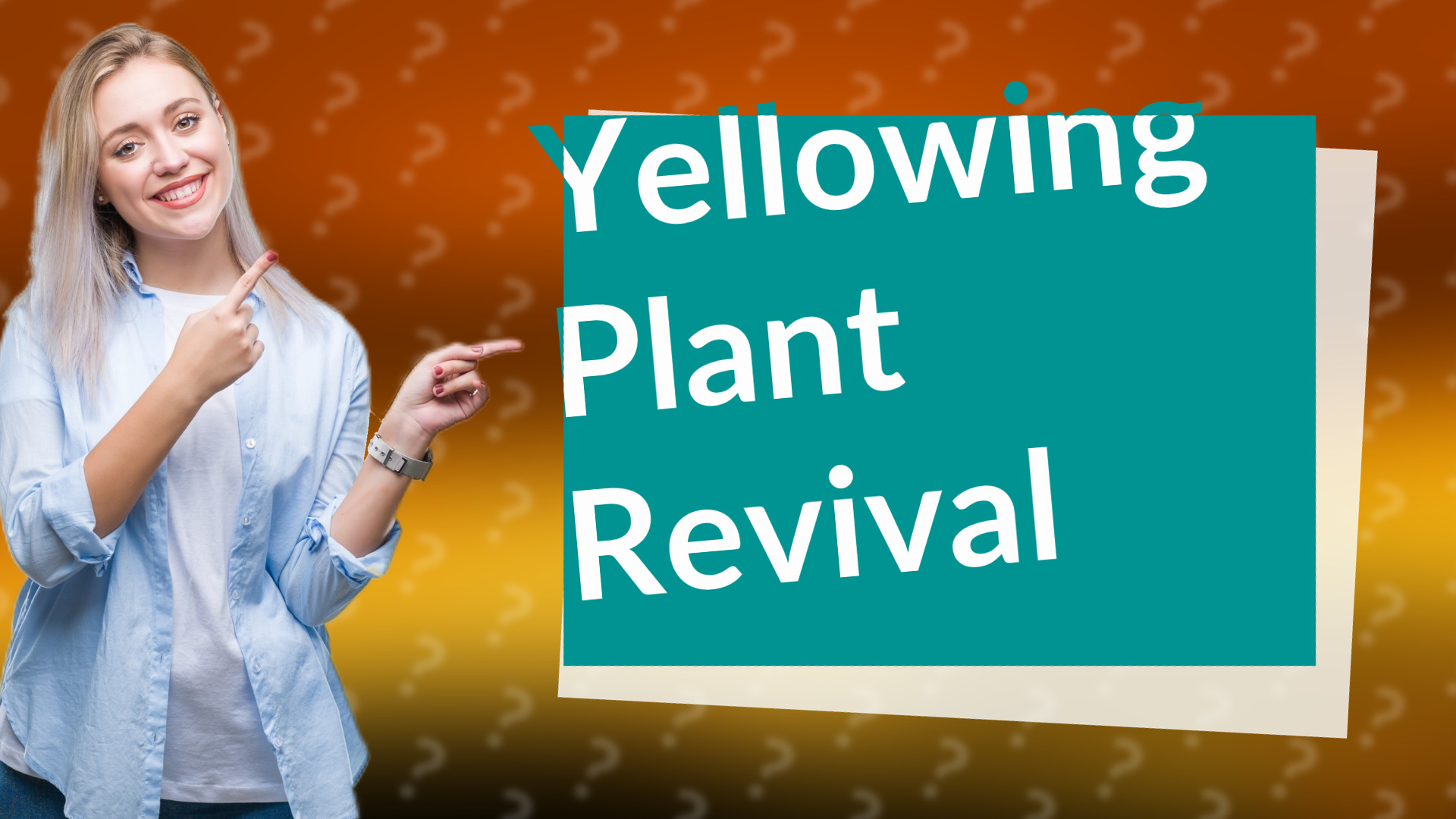 Yellowing Plant Revival