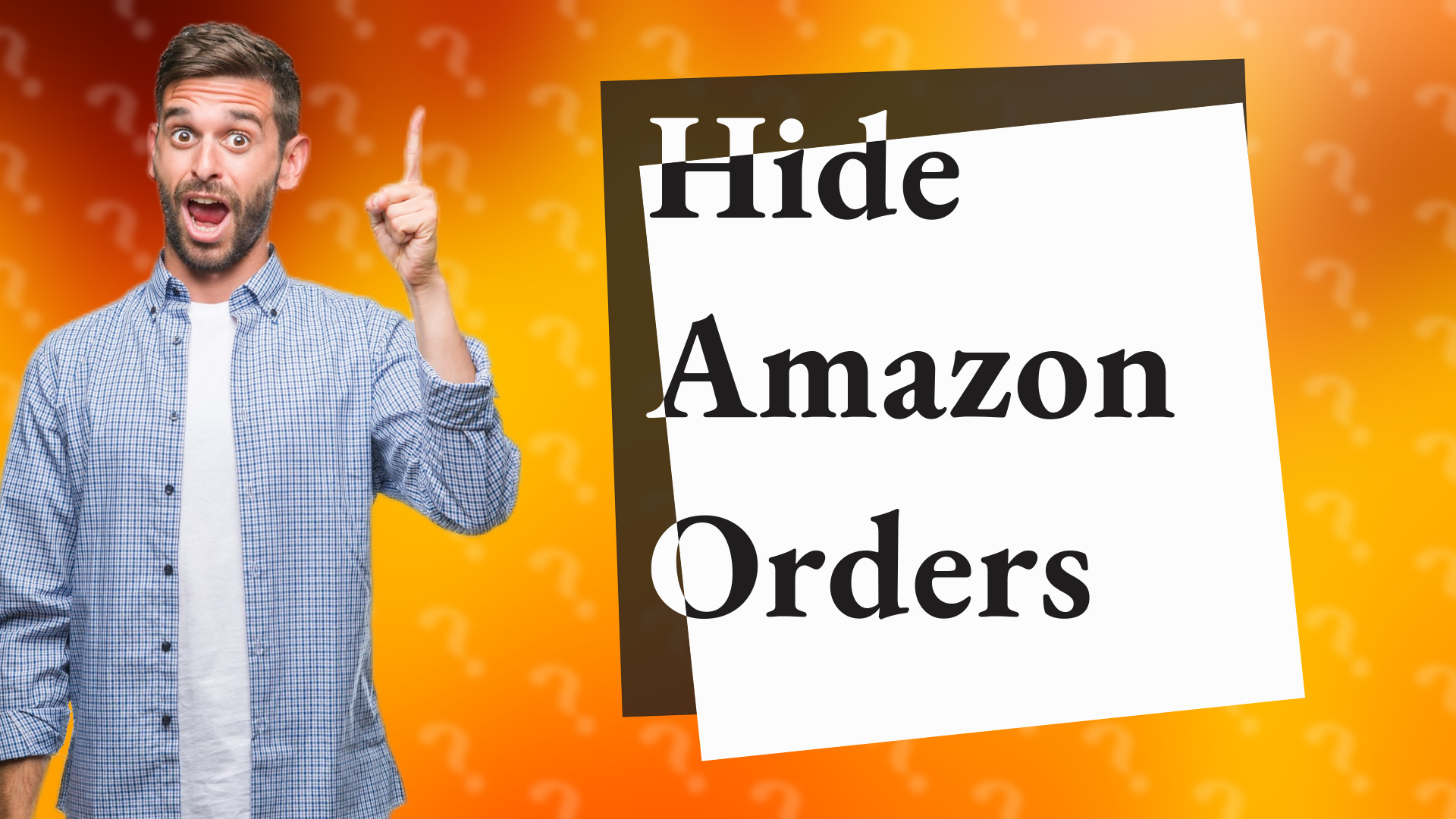 Hide Amazon Orders