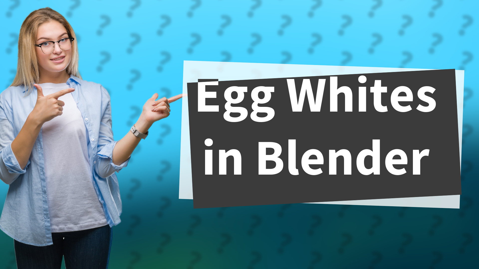 Egg Whites in Blender