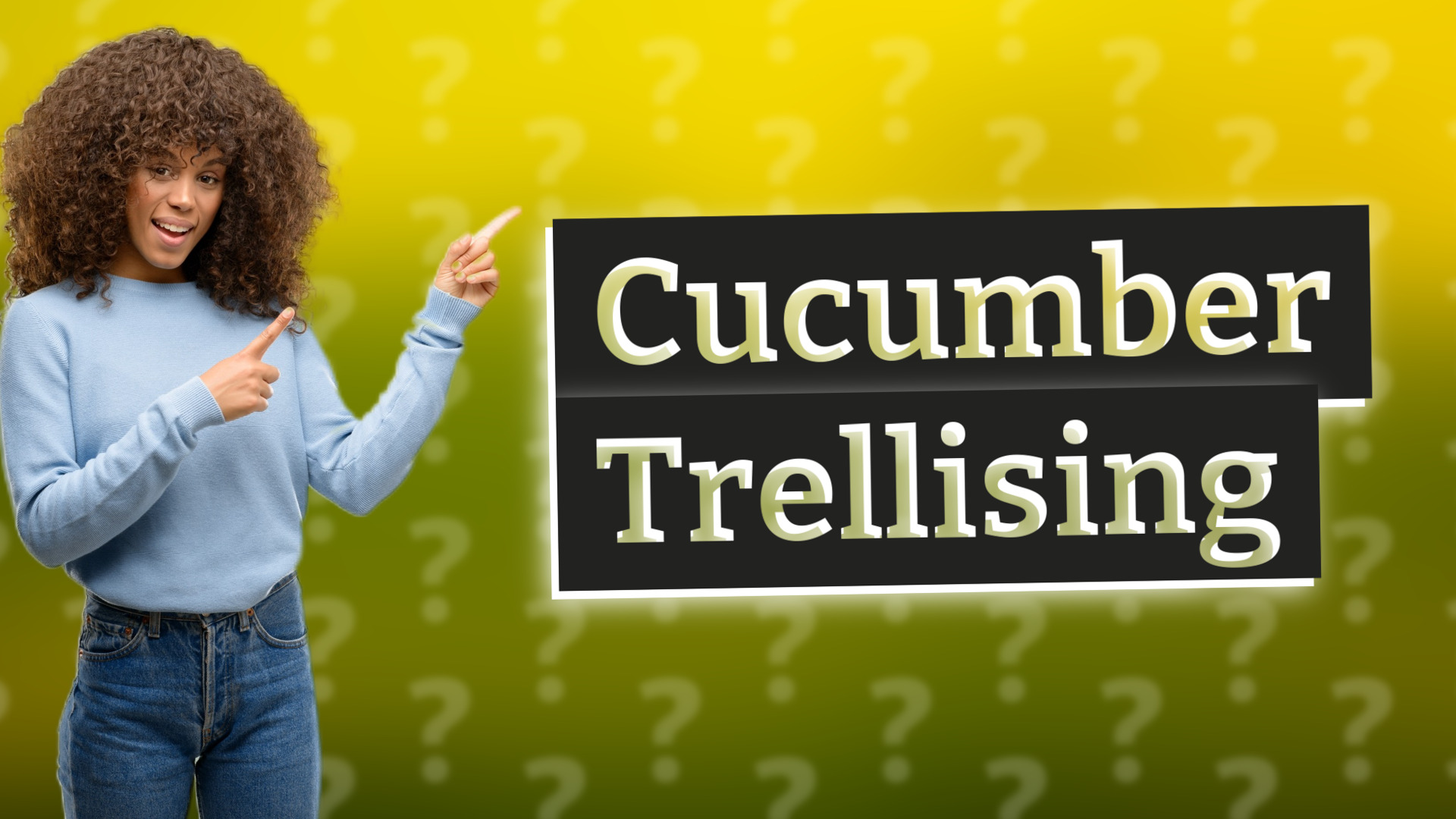 Cucumber Trellising