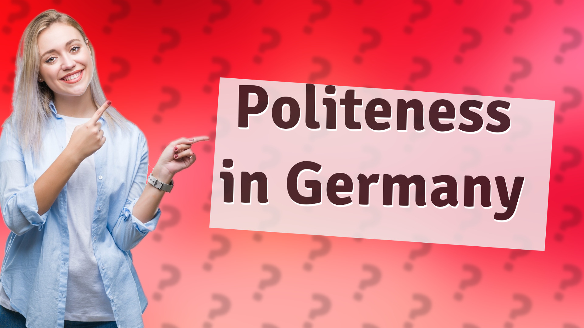 Politeness in Germany