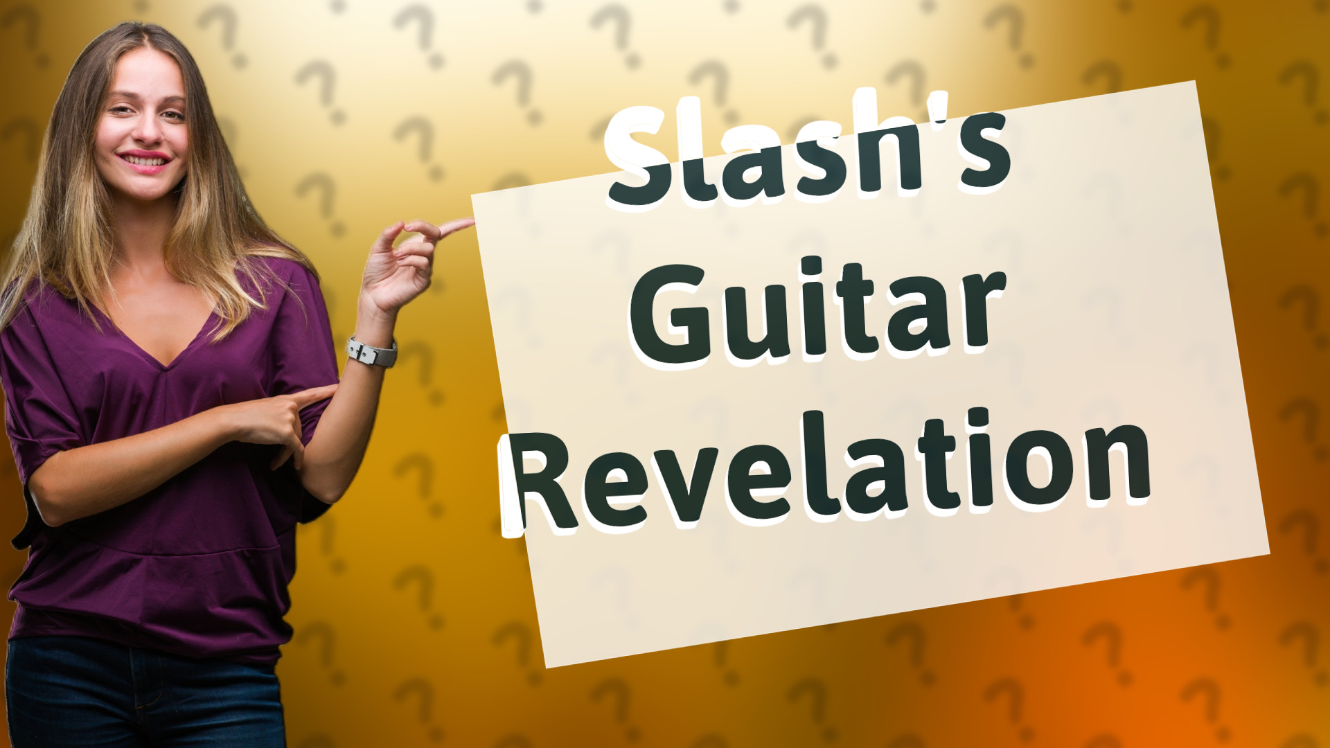 Slash's Guitar Revelation