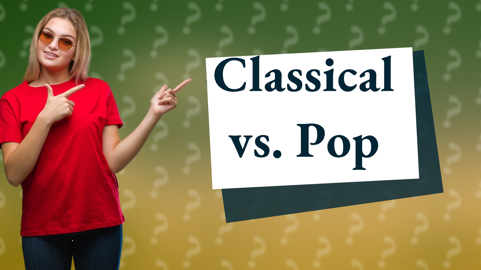 Classical vs. Pop