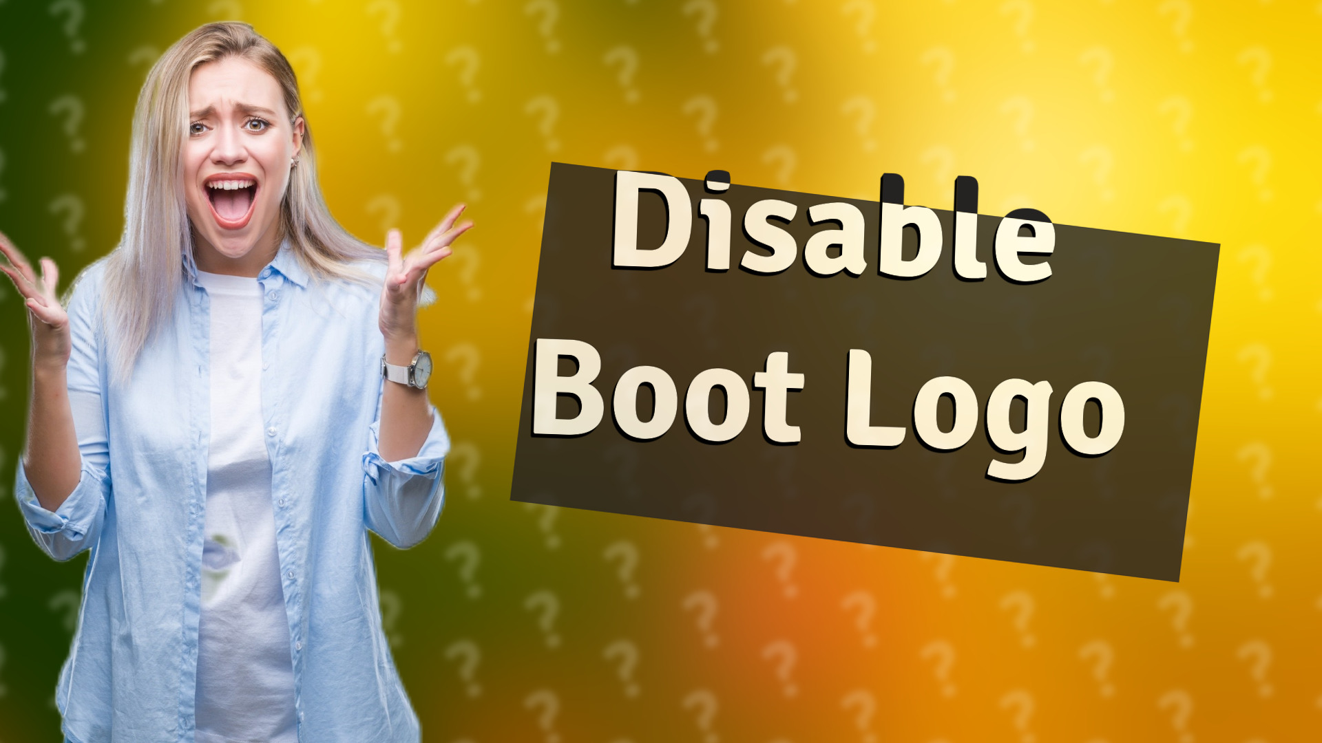 Disable Boot Logo