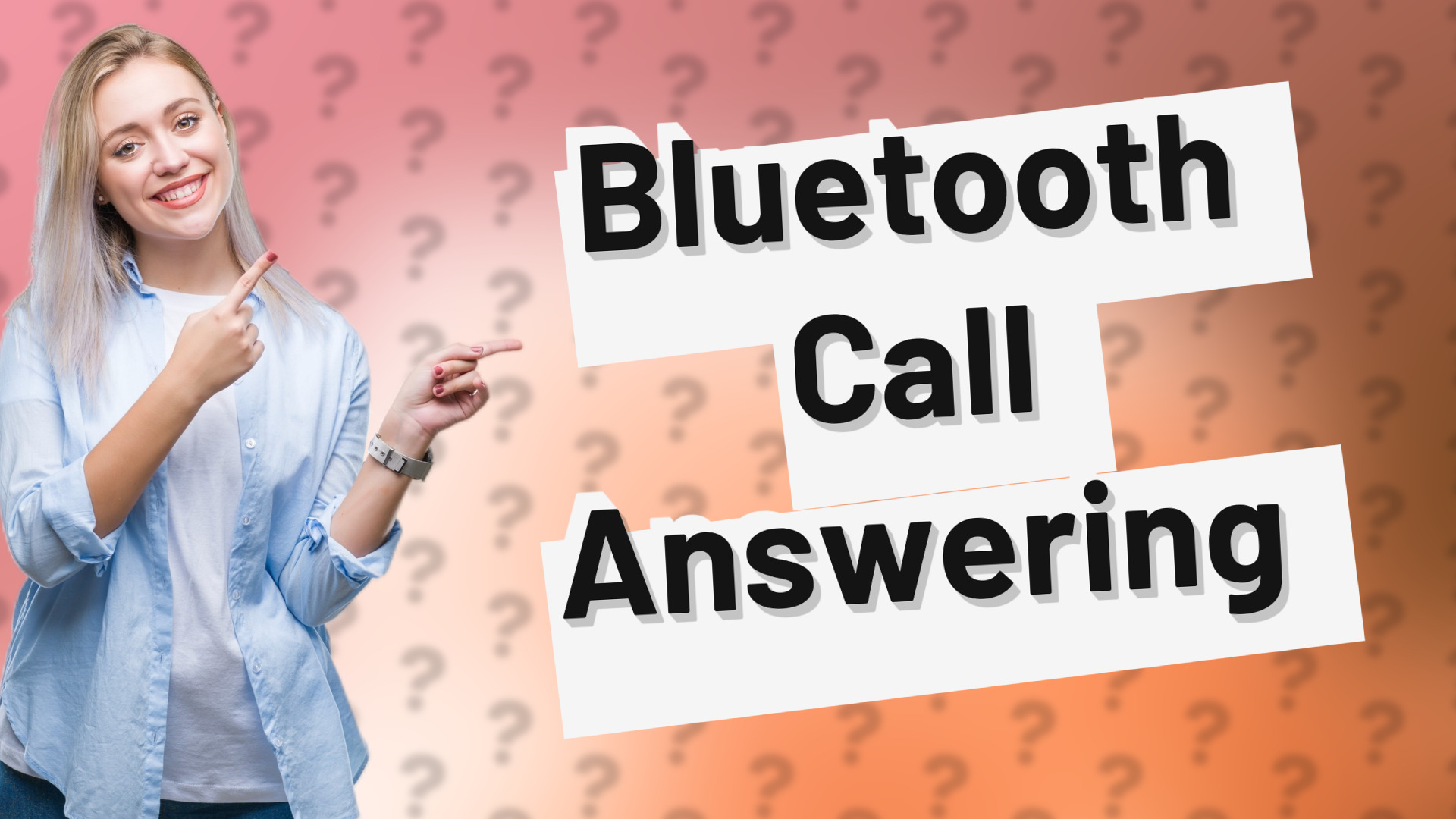 Bluetooth Call Answering