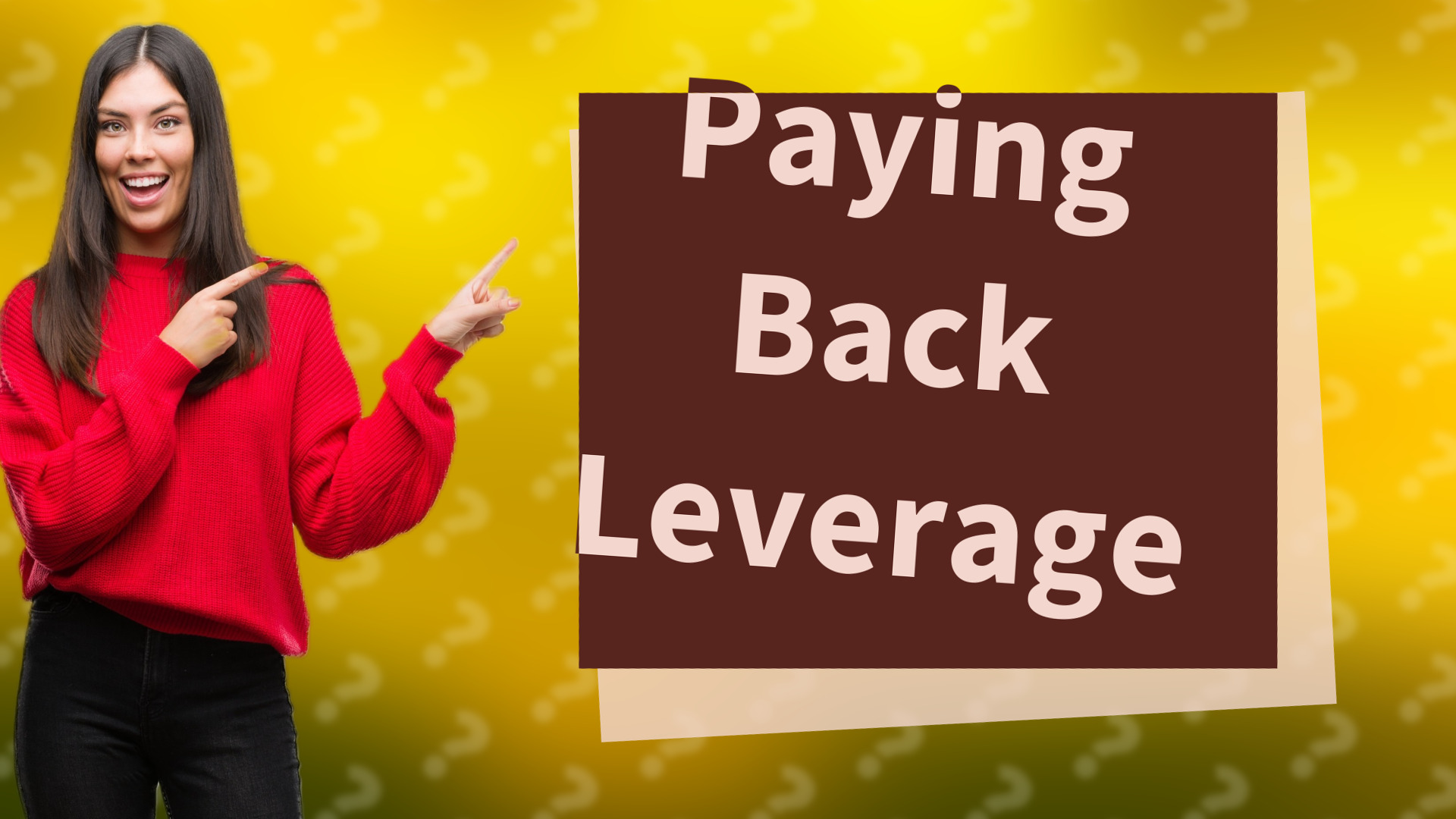 Paying Back Leverage