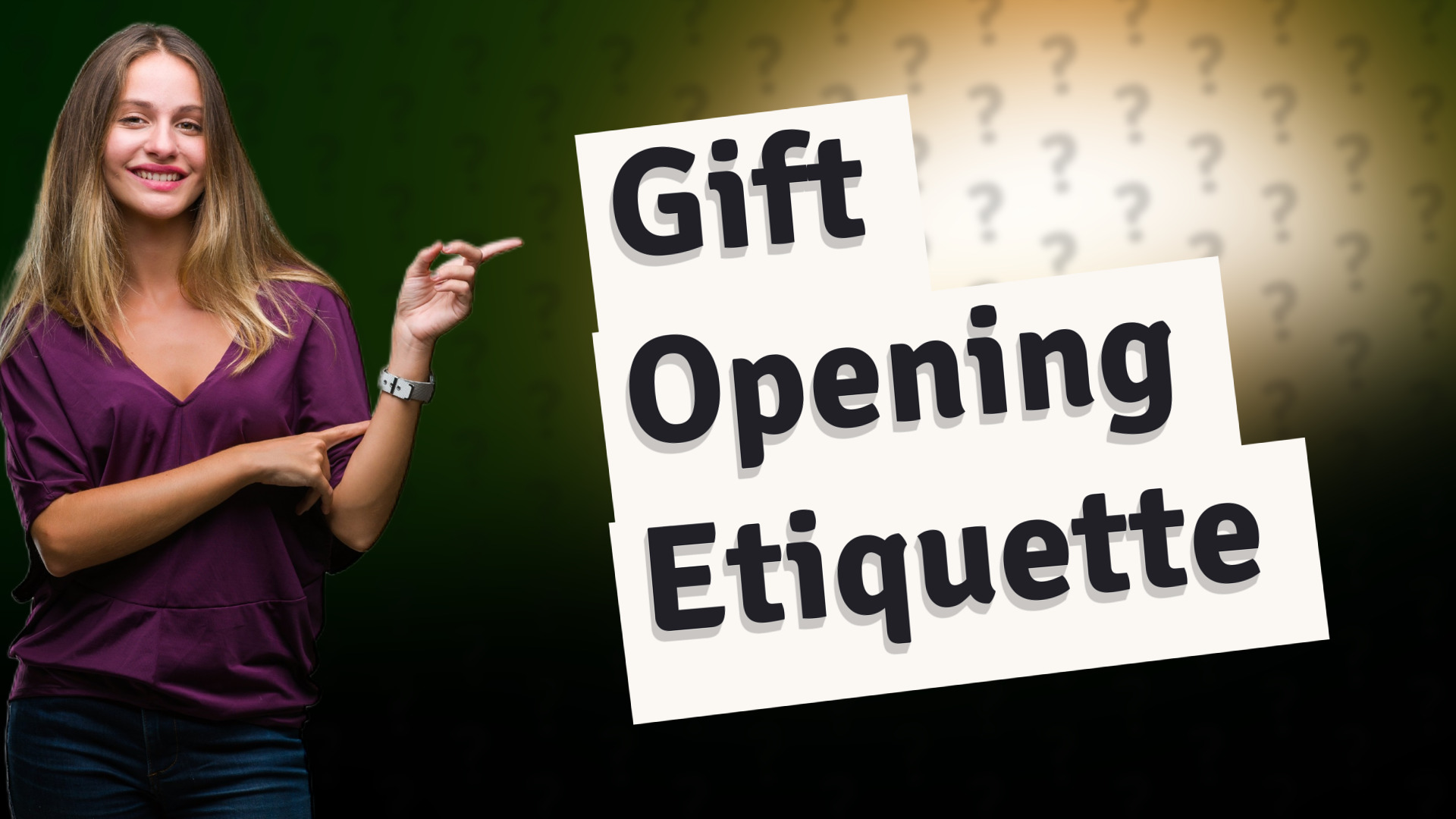 Gift Opening Etiquette
