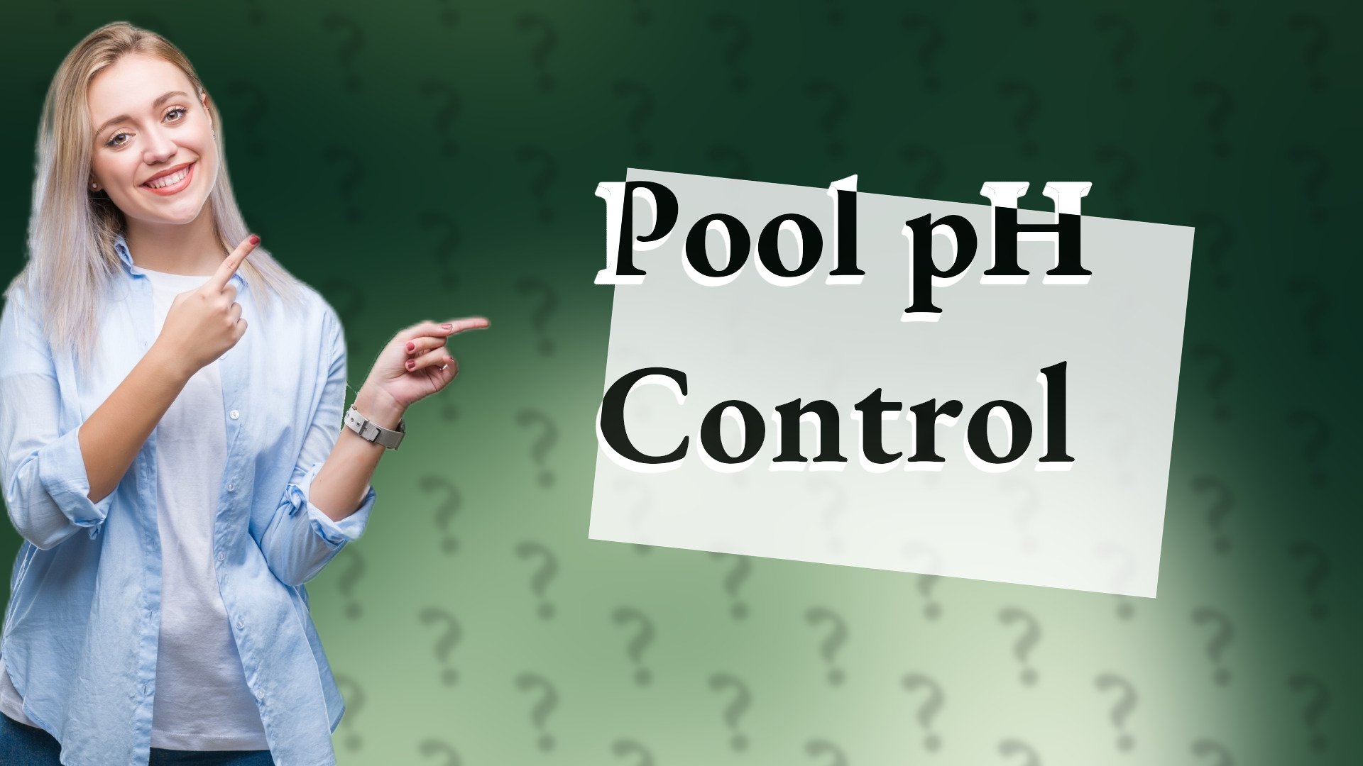 Pool pH Control