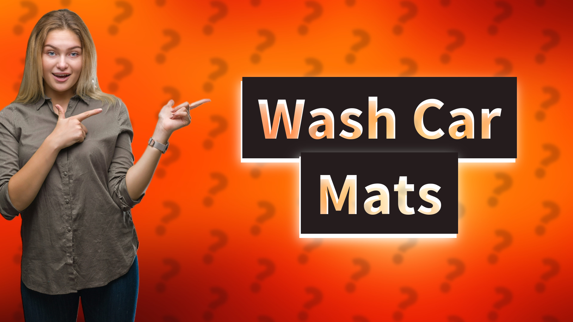 Wash Car Mats