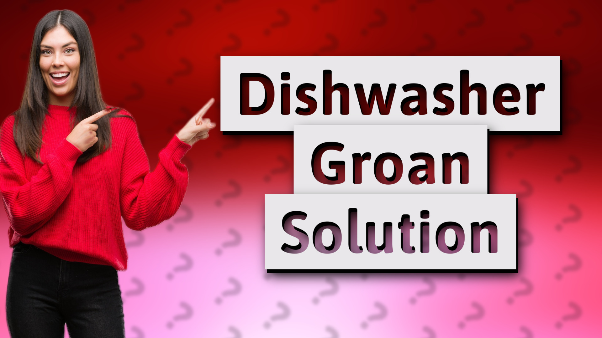 Dishwasher Groan Solution