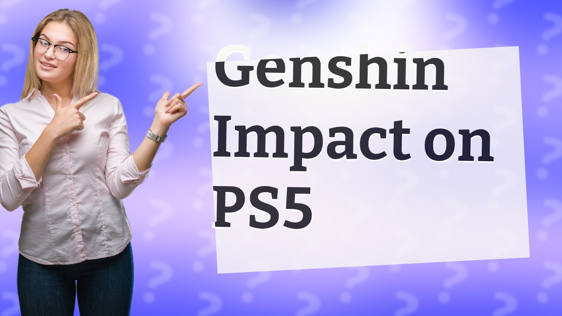 Genshin Impact on PS5
