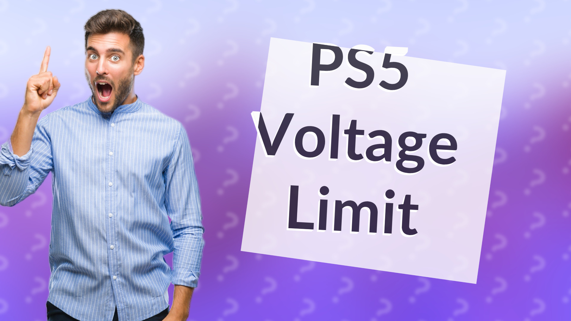 PS5 Voltage Limit