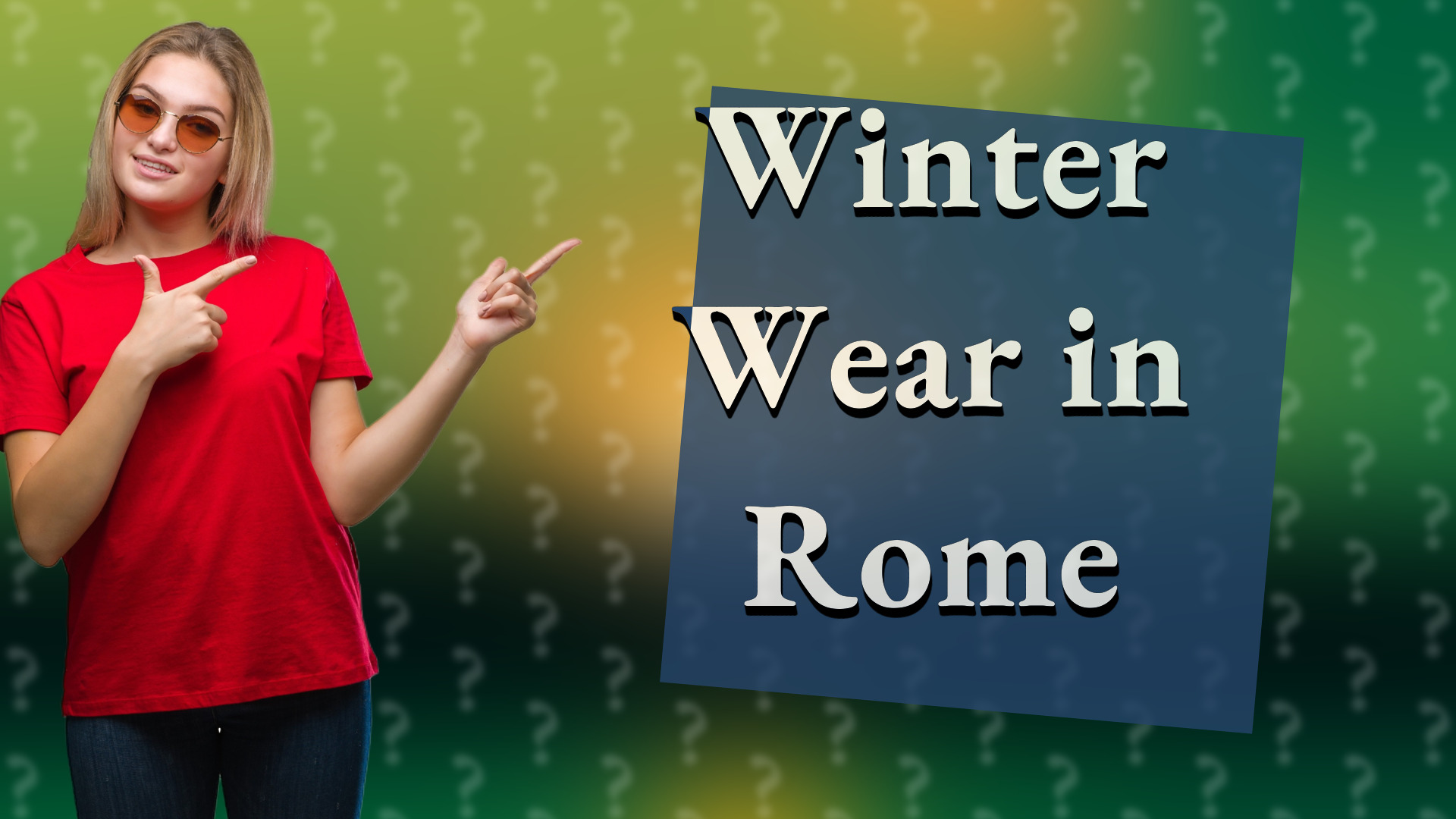 Winter Wear in Rome