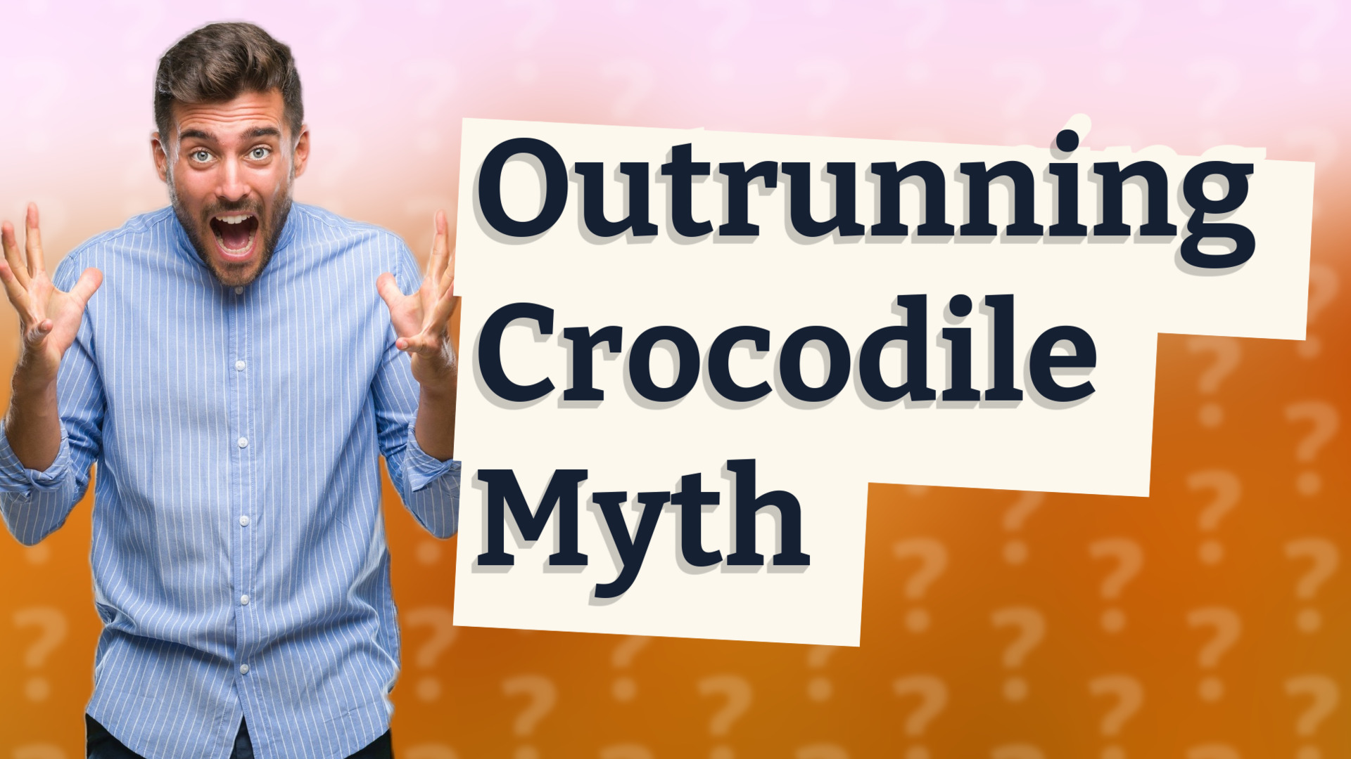 Outrunning Crocodile Myth