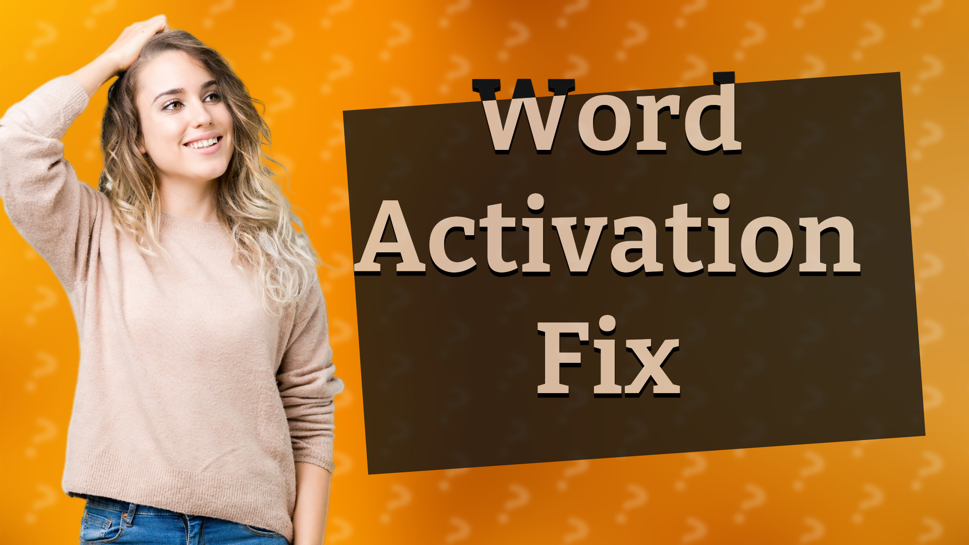 Word Activation Fix