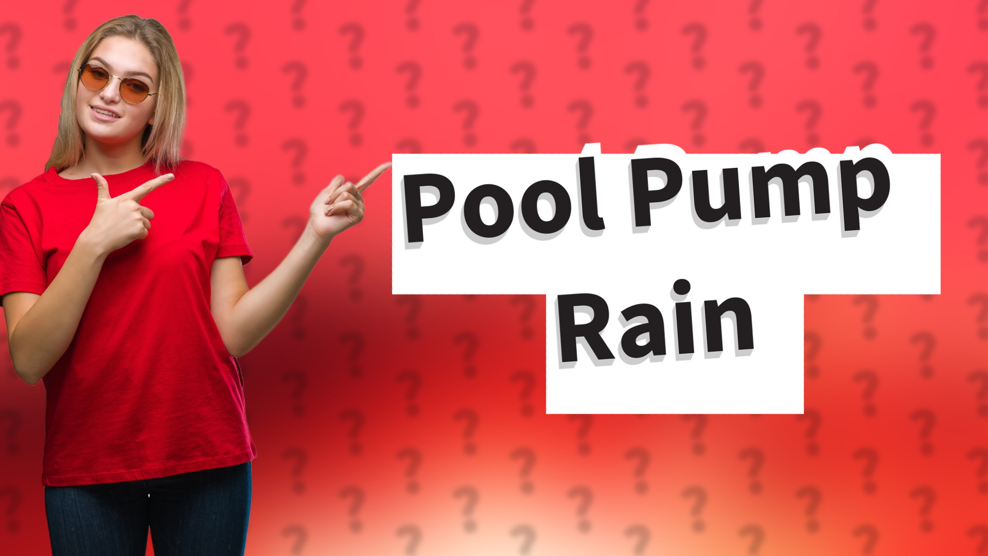 Pool Pump Rain