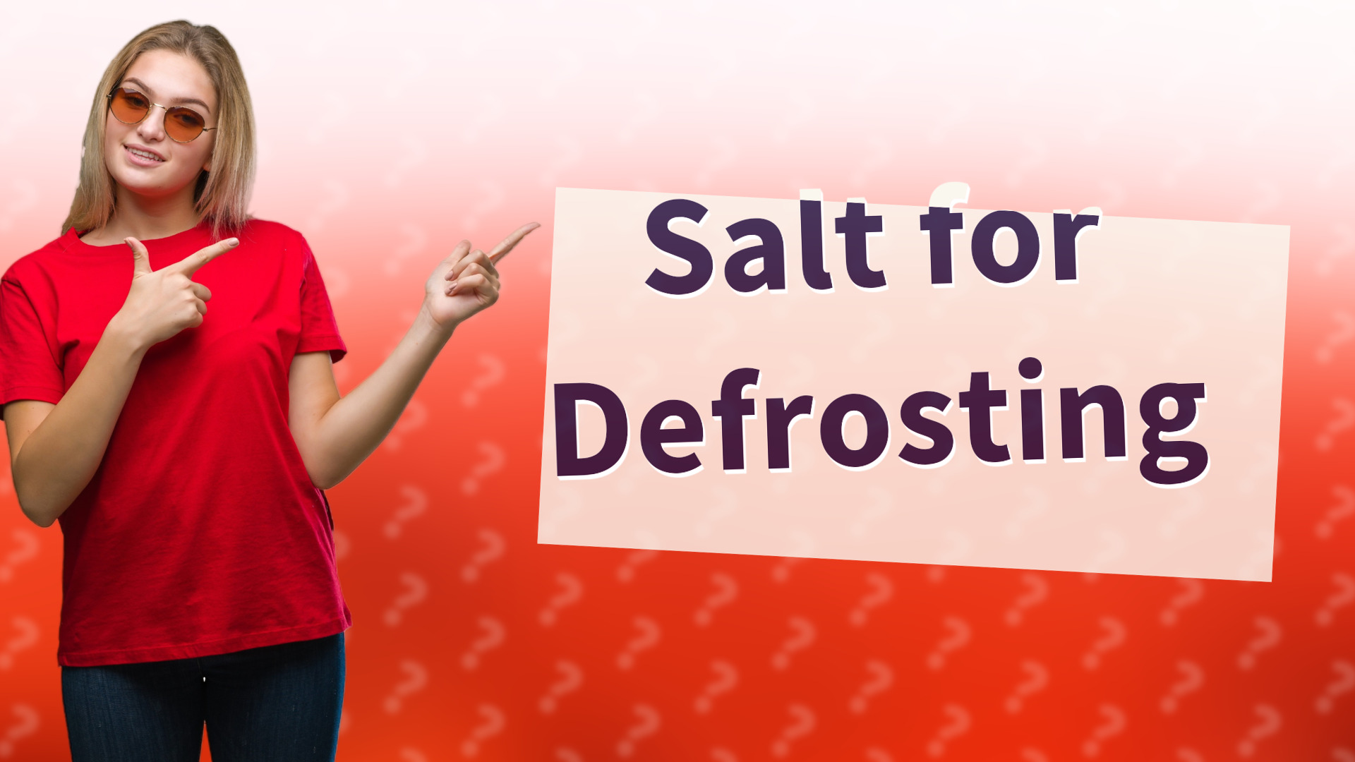 Salt for Defrosting