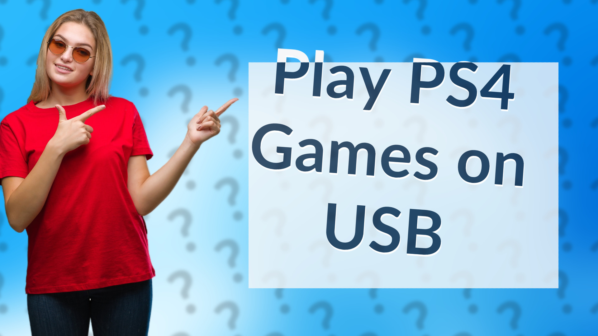 Play PS4 Games on USB