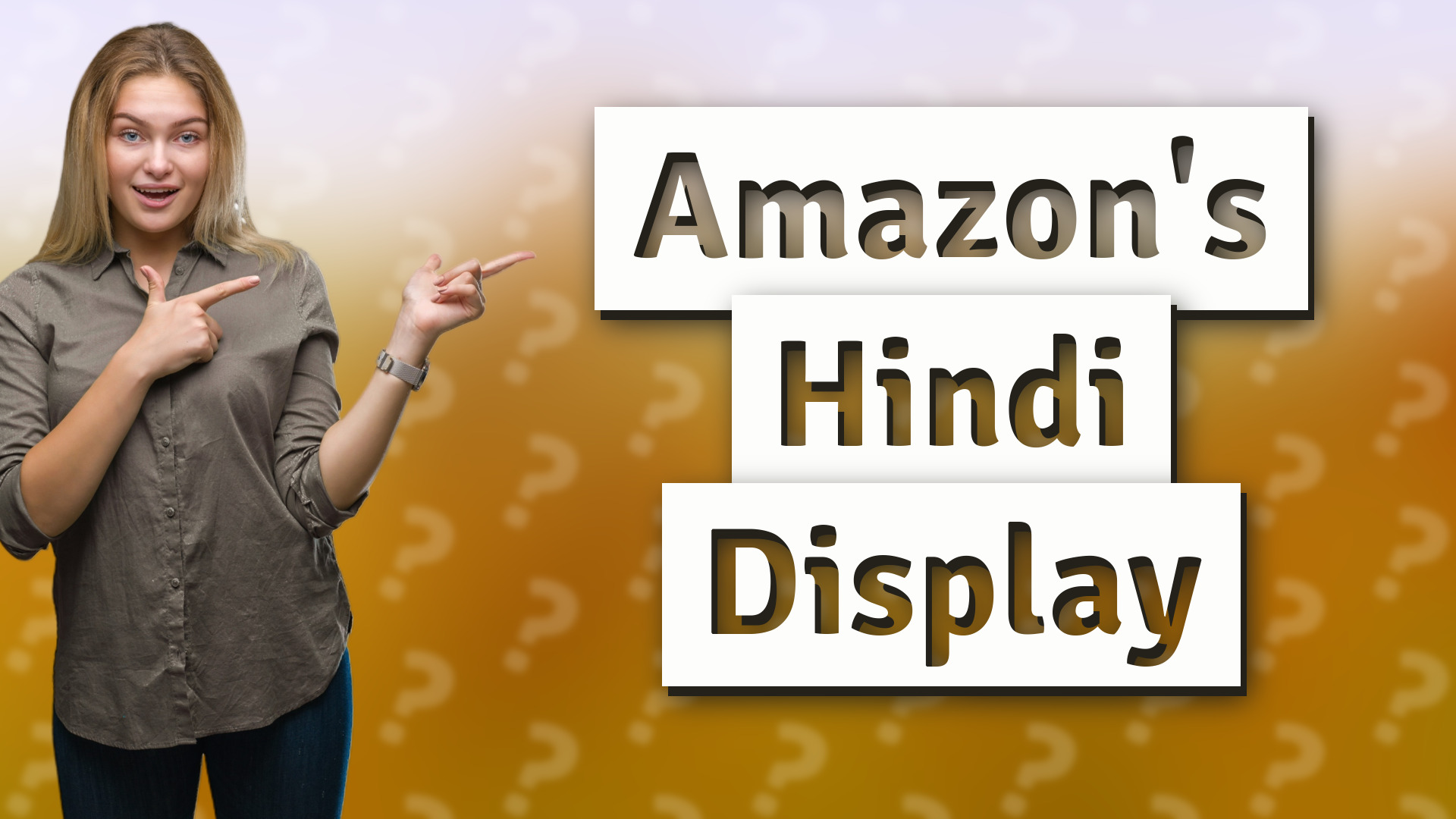Amazon's Hindi Display