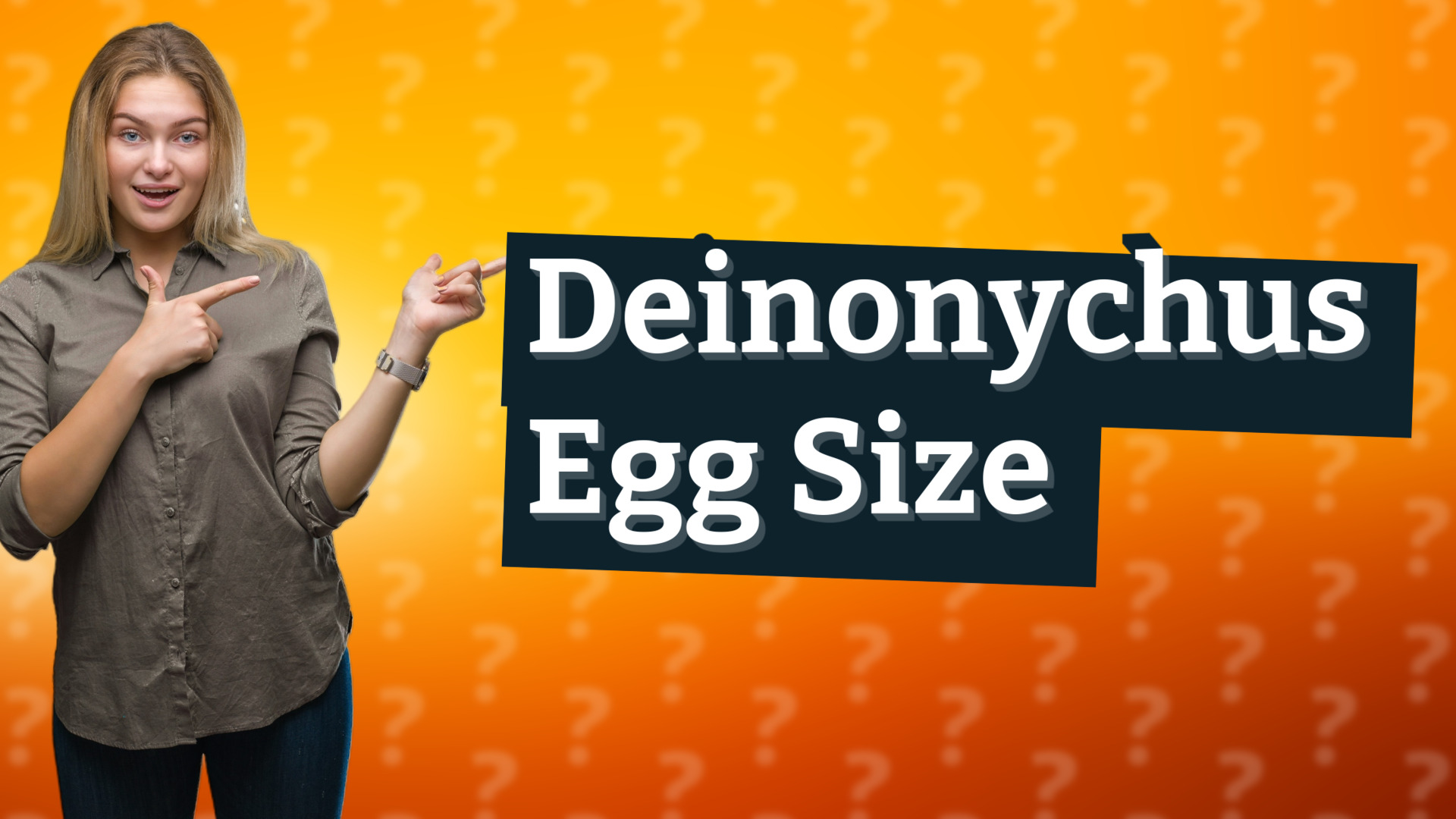 Deinonychus Egg Size