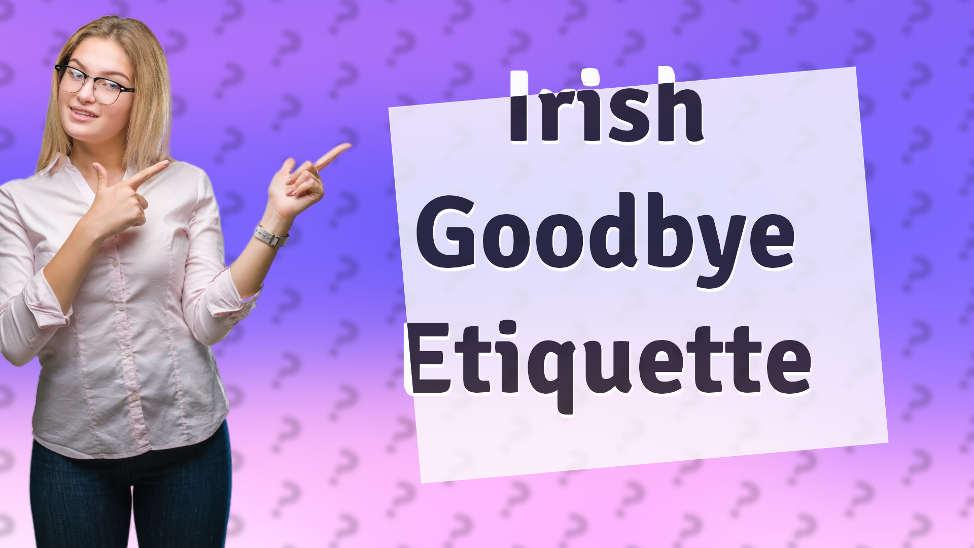 Irish Goodbye Etiquette