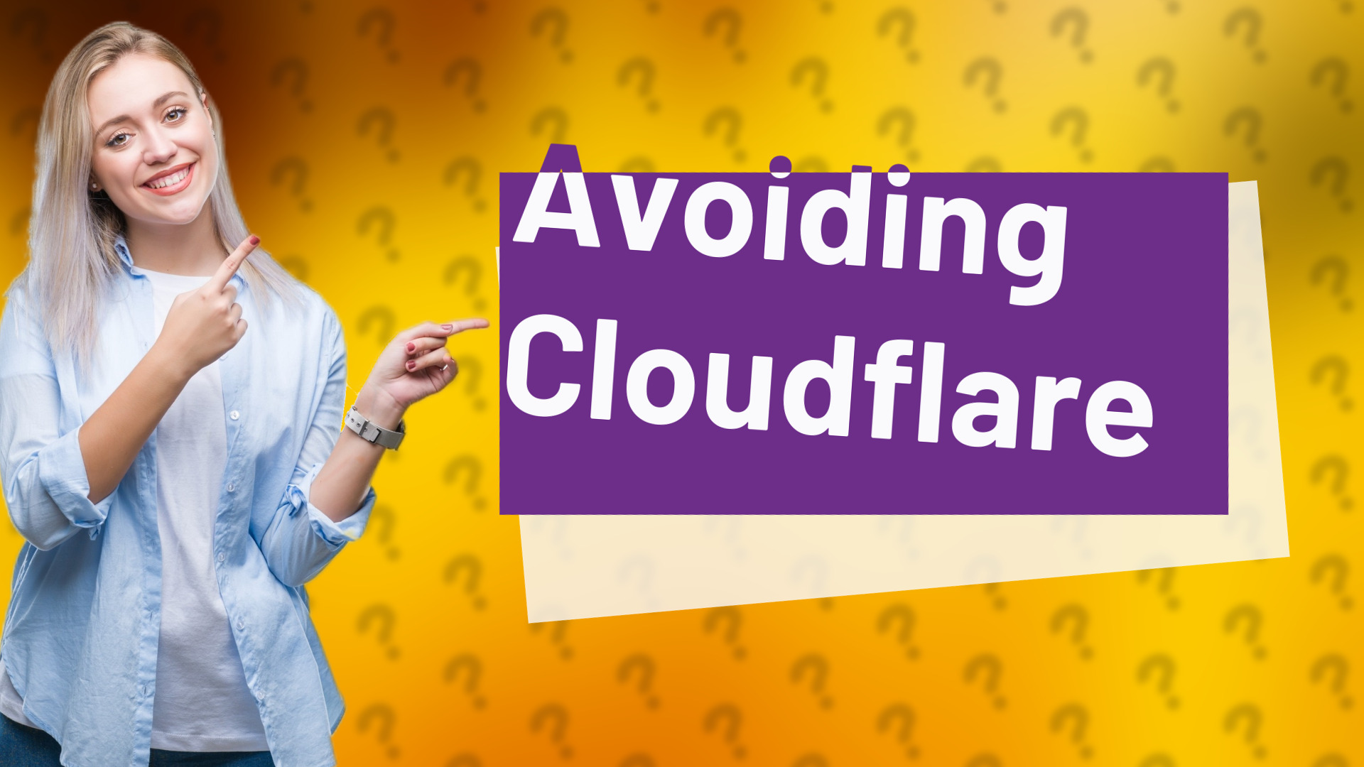 Avoiding Cloudflare