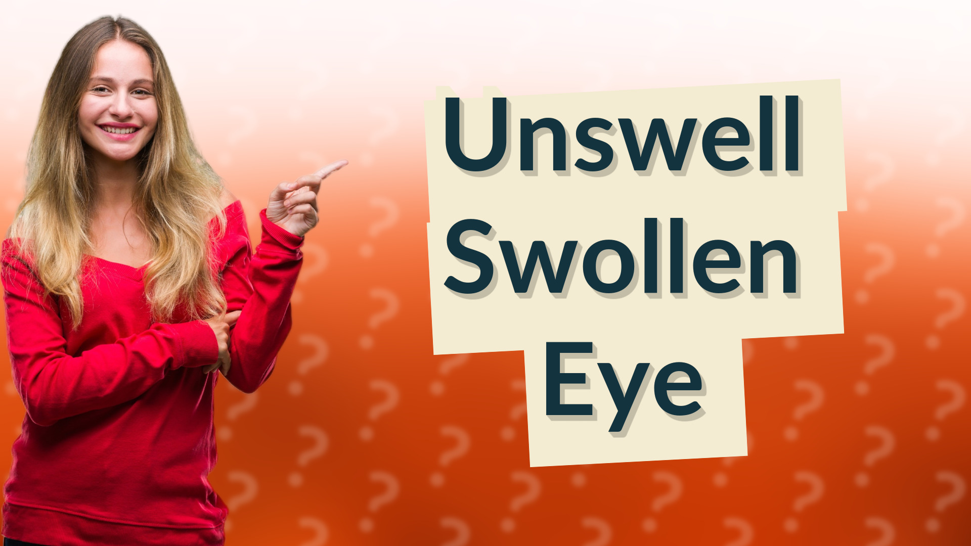 Unswell Swollen Eye