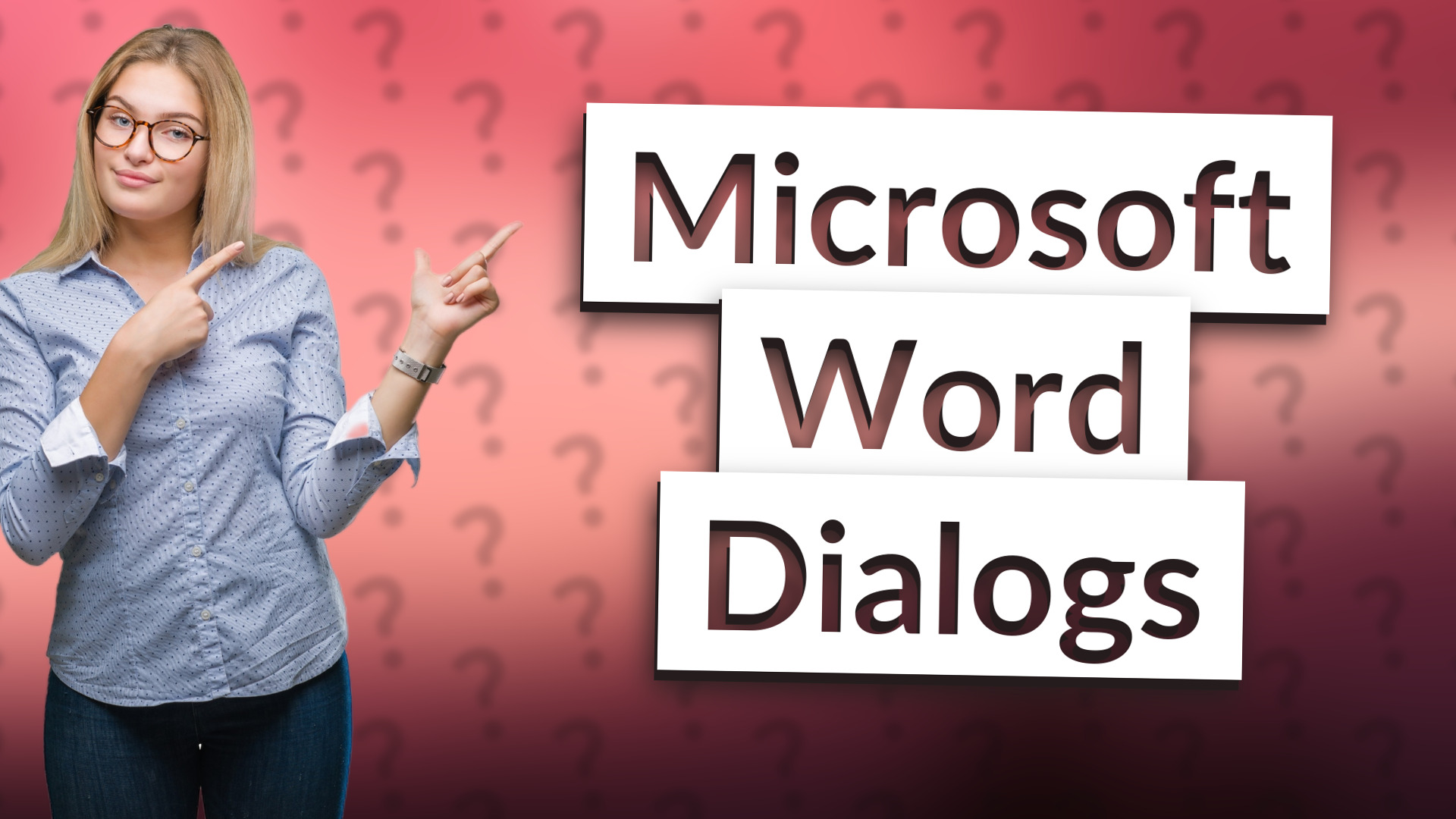 Microsoft Word Dialogs