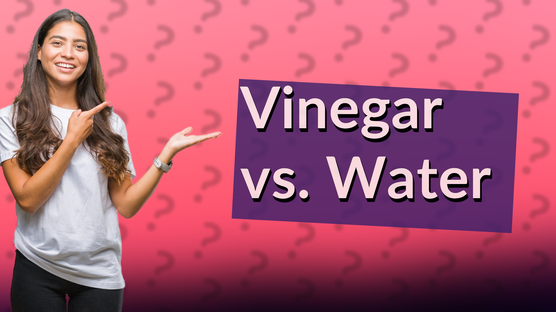 Vinegar vs. Water