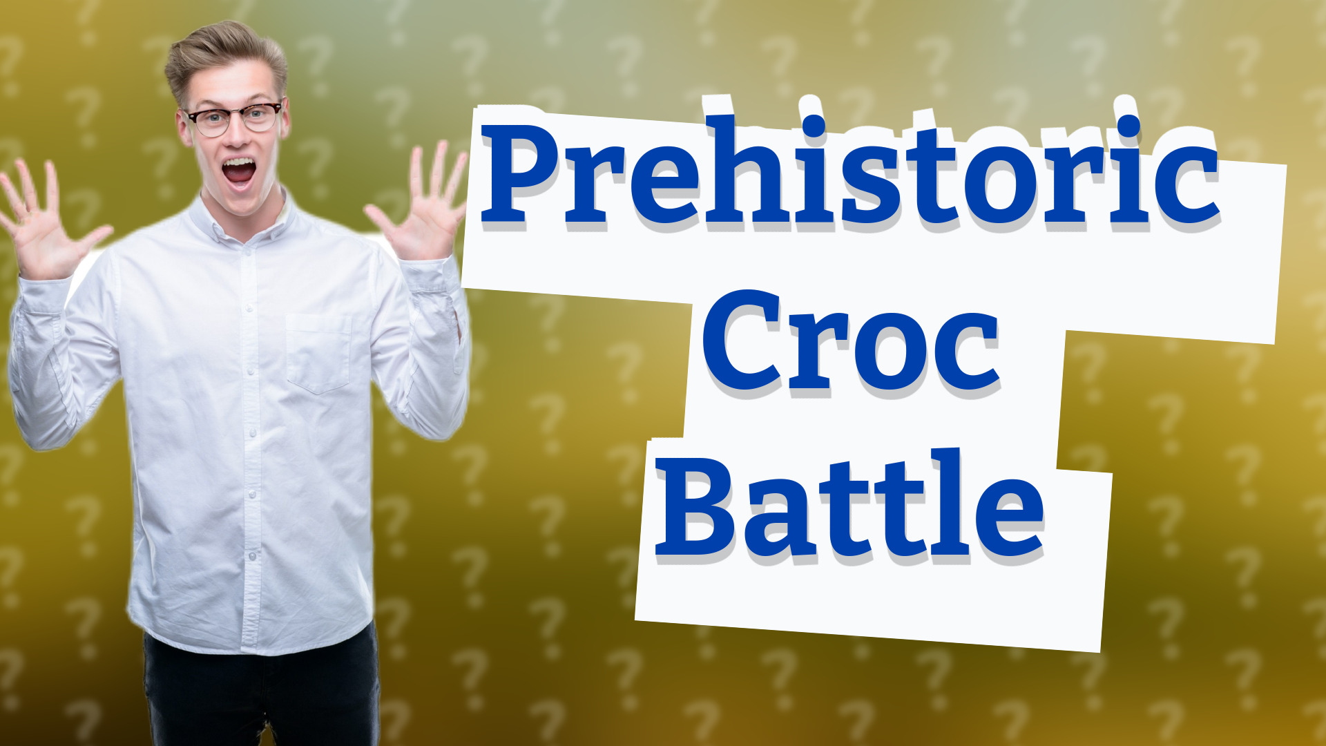 Prehistoric Croc Battle