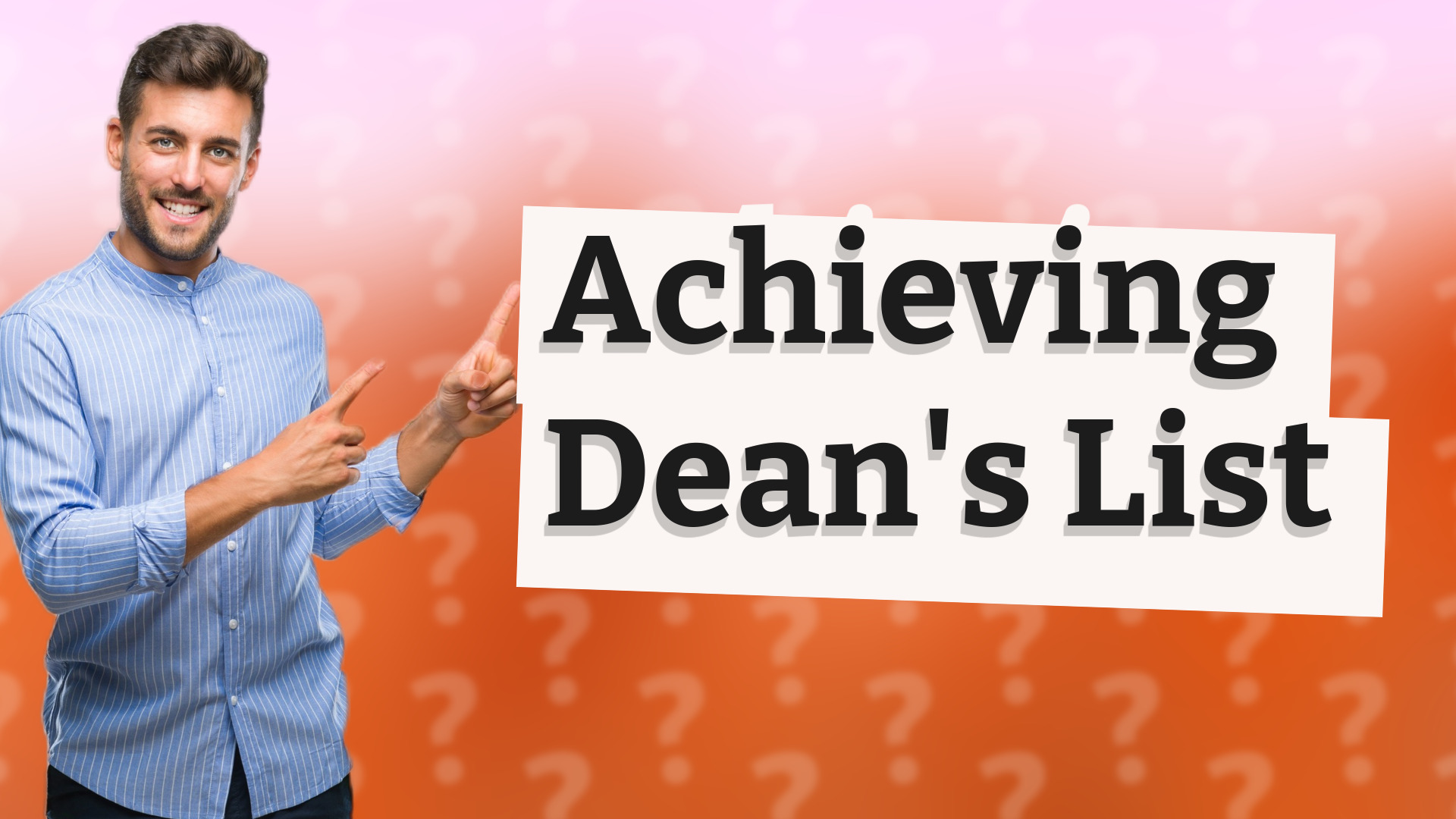 Achieving Dean's List